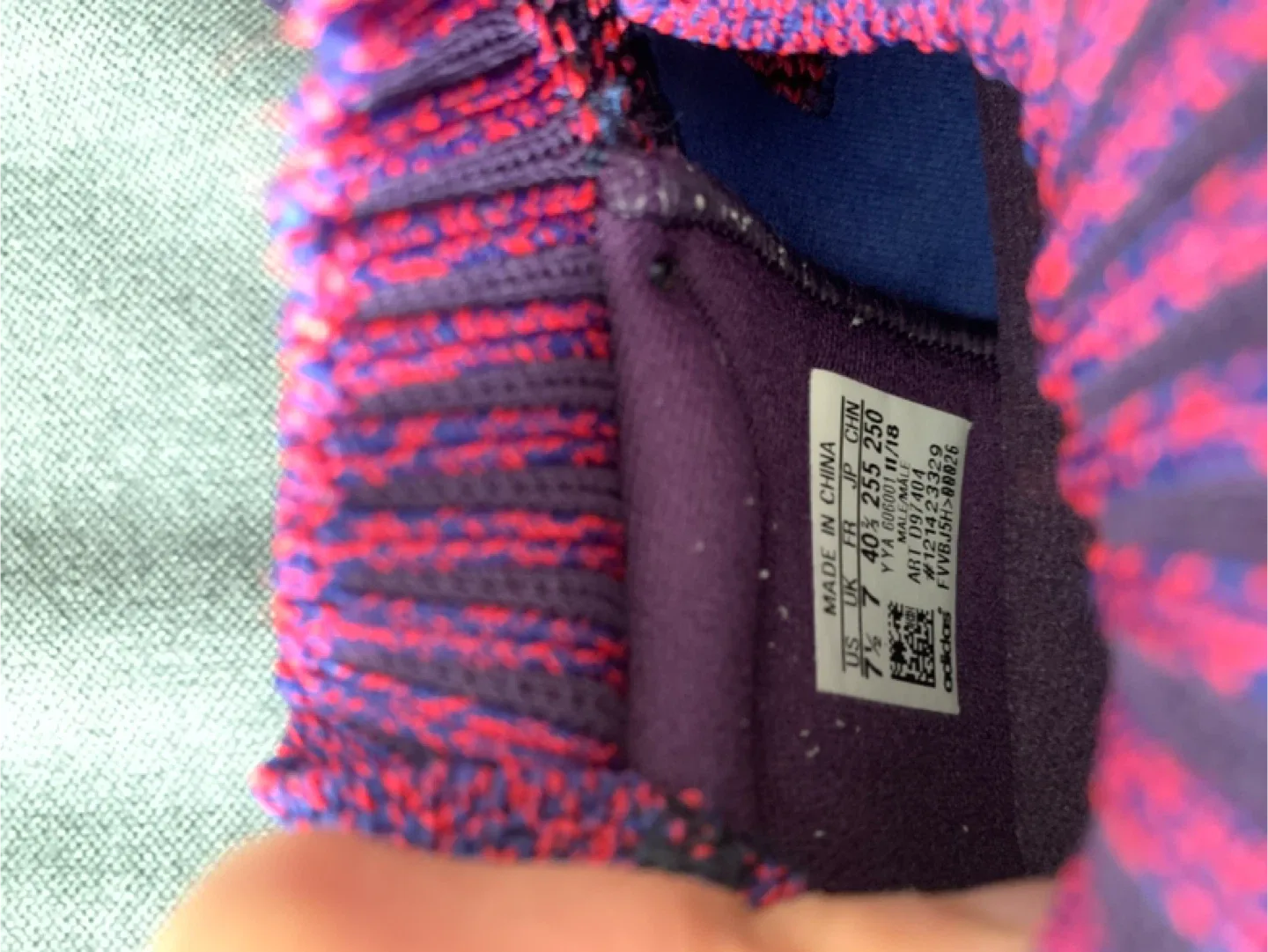Adidas UltraBoost Laceless Purple/Red, US 7.5 image indicator(4)