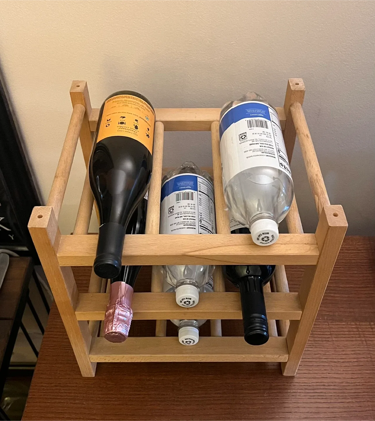 IKEA Hutten 9-Bottle Wine Rack  🥕 image indicator(5)
