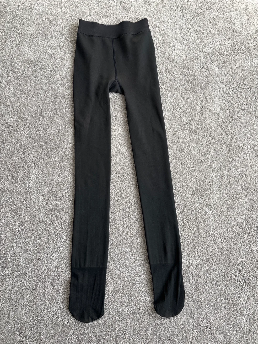 Black Thermal Lined Leggings, Size S/M