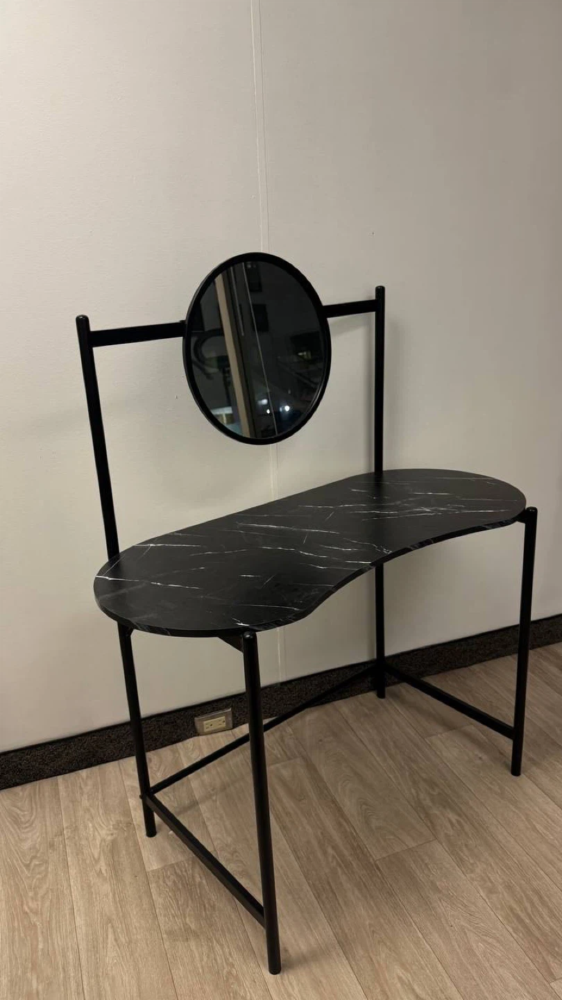Black vanity desk