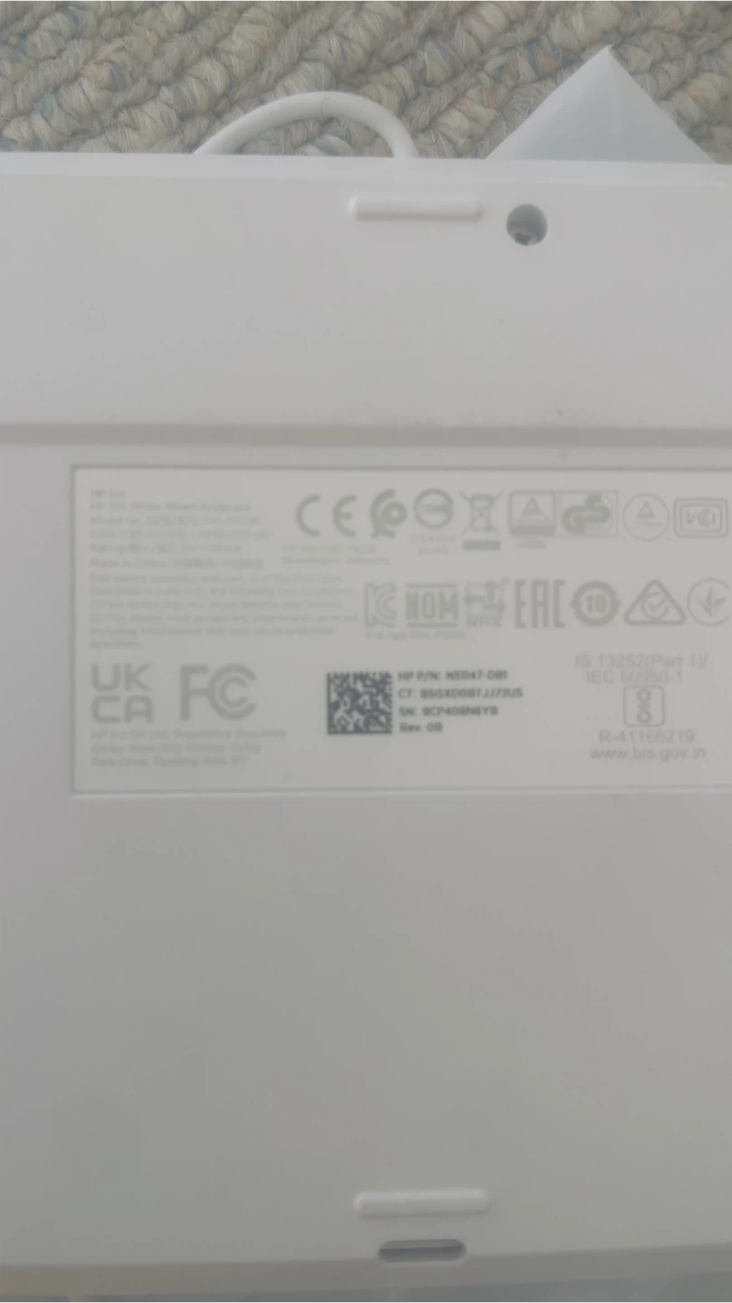 LG 24MR41S-B 24" Monitor & HP White Wired Keyboard - photo 5