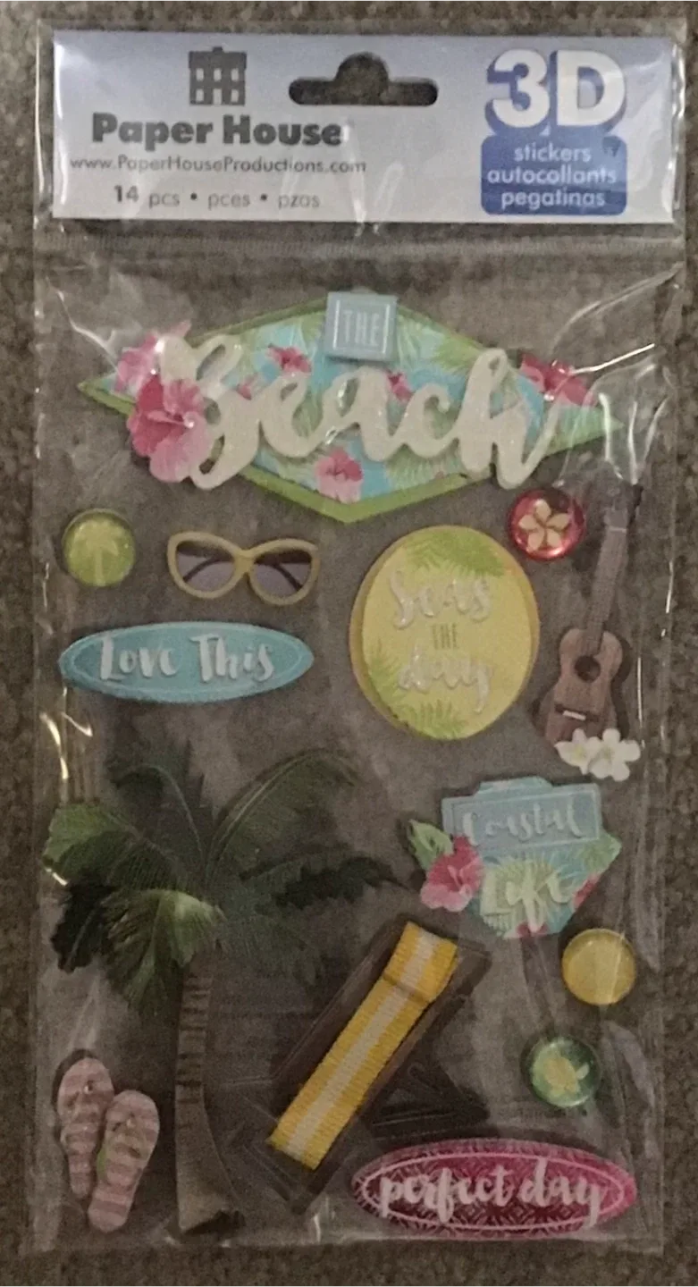 Long Tropical Flowers, Sticker image indicator(4)