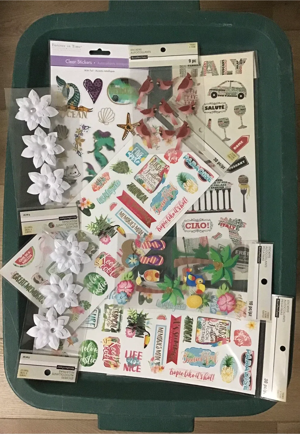 Long Tropical Flowers, Sticker image indicator(3)