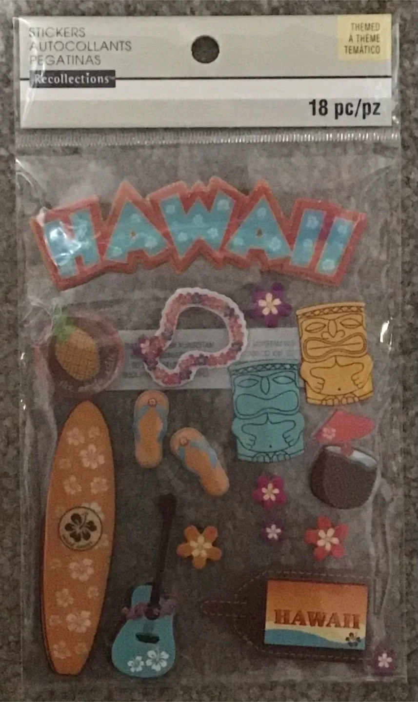 Long Tropical Flowers, Sticker image indicator(5)