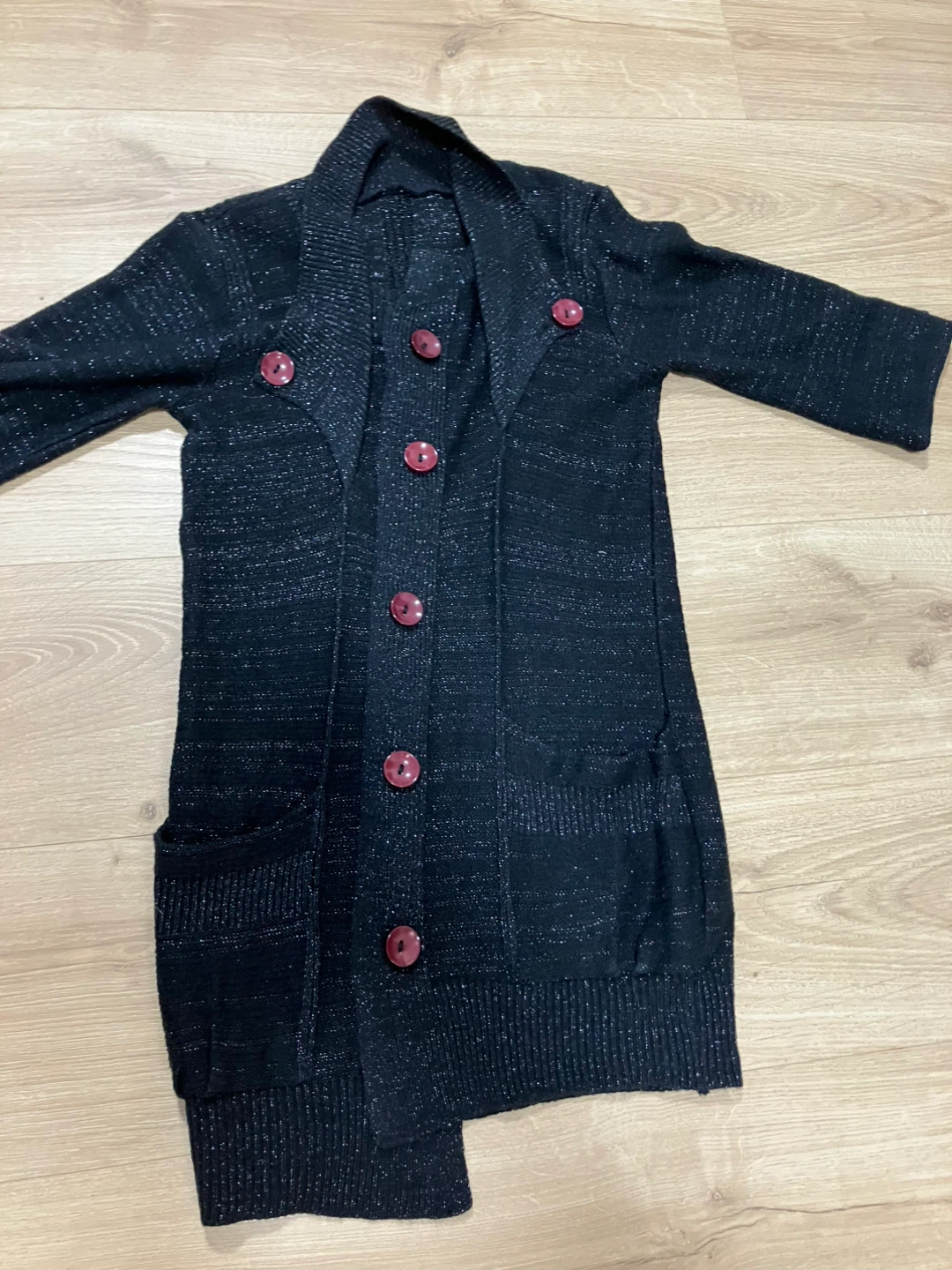 Cardigan black long/medium length top garage sale - photo 3