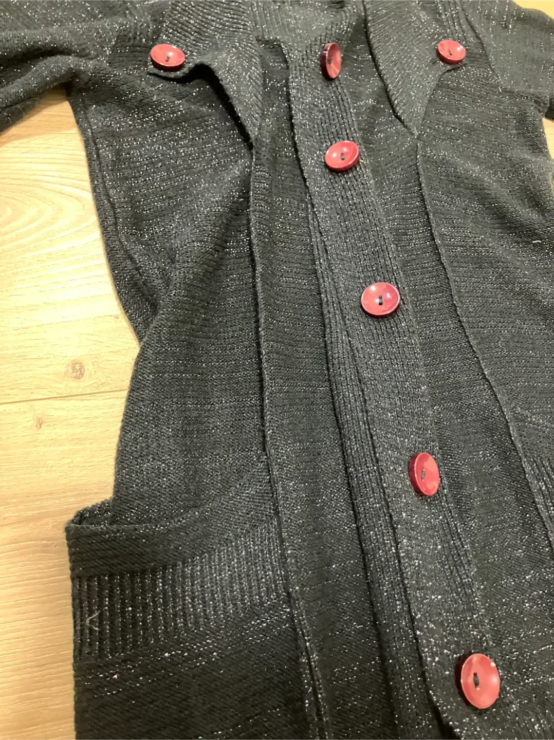 Cardigan black long/medium length top image indicator(4)