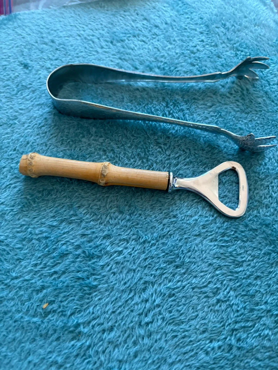 Vintage Ice Tongs & Bottle Opener thumbnail