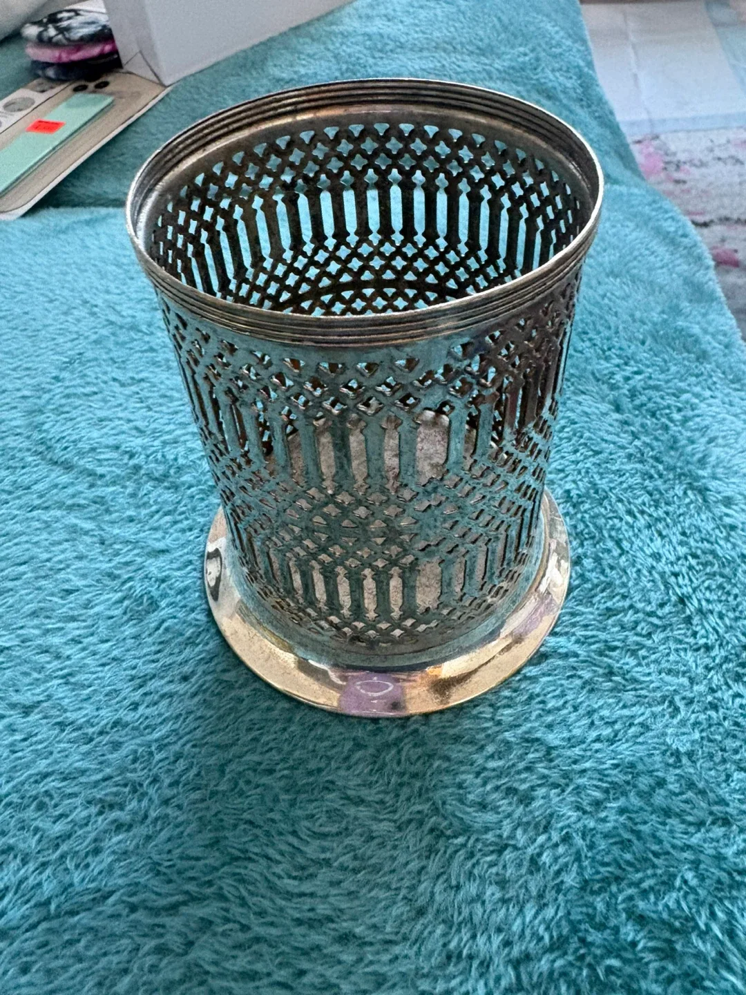 Silver plated Pen Holder thumbnail