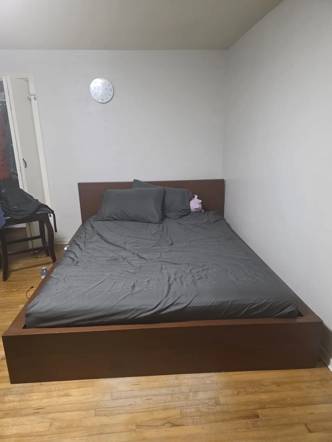 🛏️ Queen IKEA Bed + Mattress + Side Table – $250 – Great Deal! thumbnail