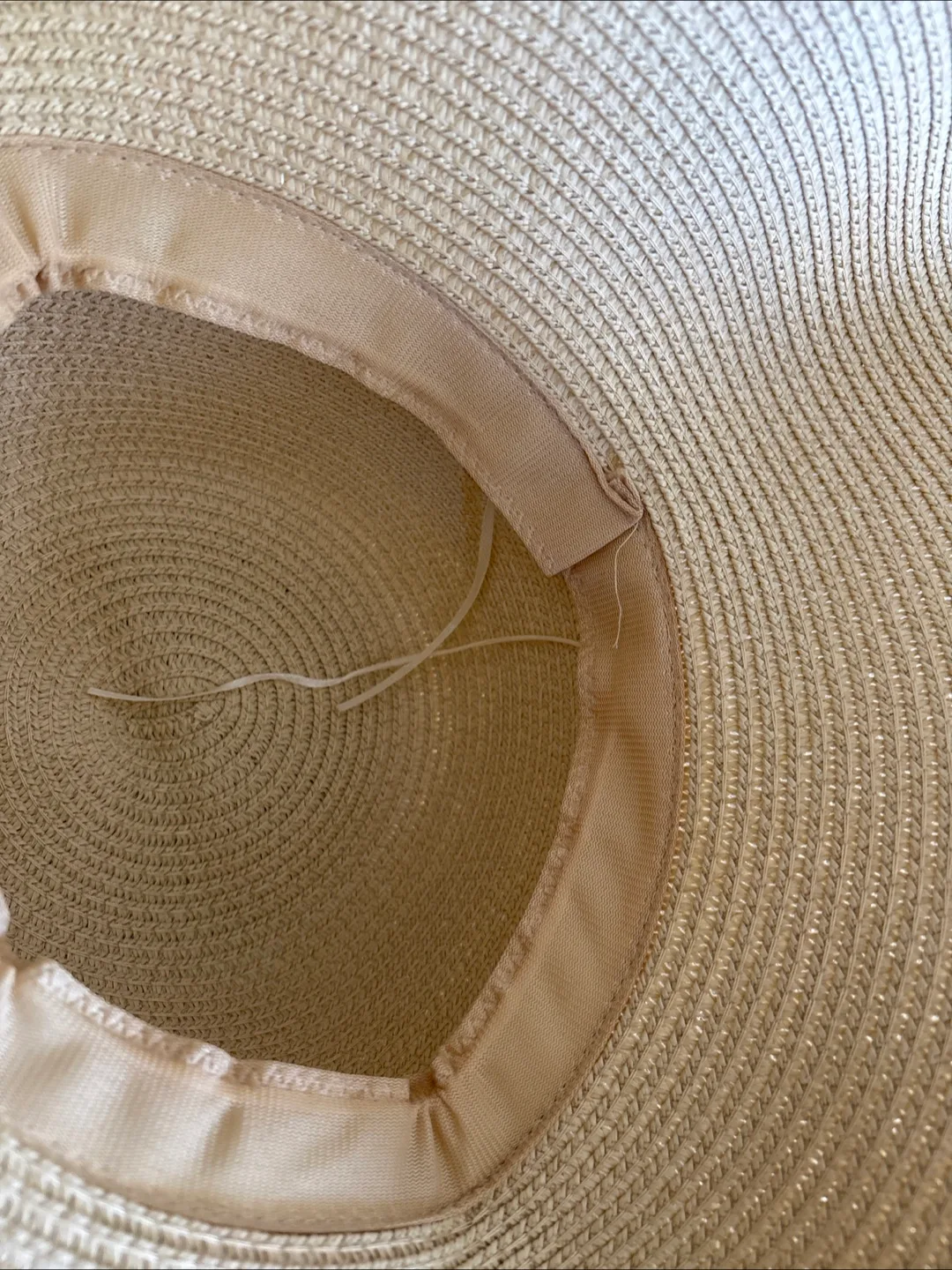 Beige Straw Sun Hat - One Size image indicator(3)