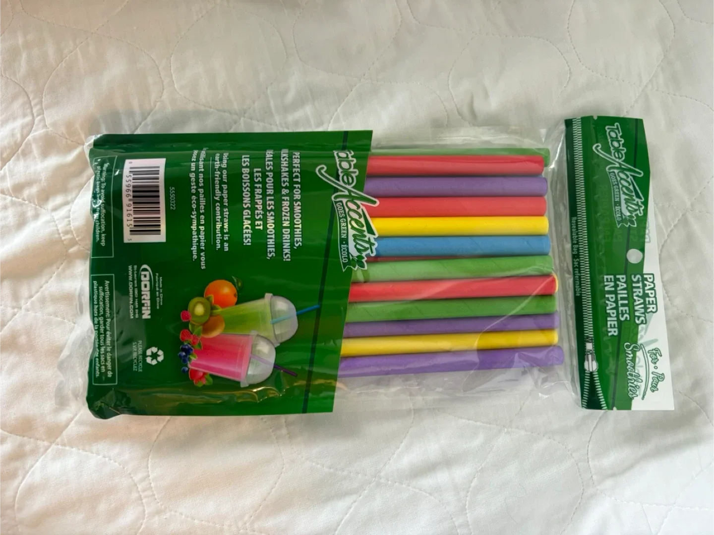 Brand new in package colourful strong Paper Straws - 25 pcs image indicator(3)