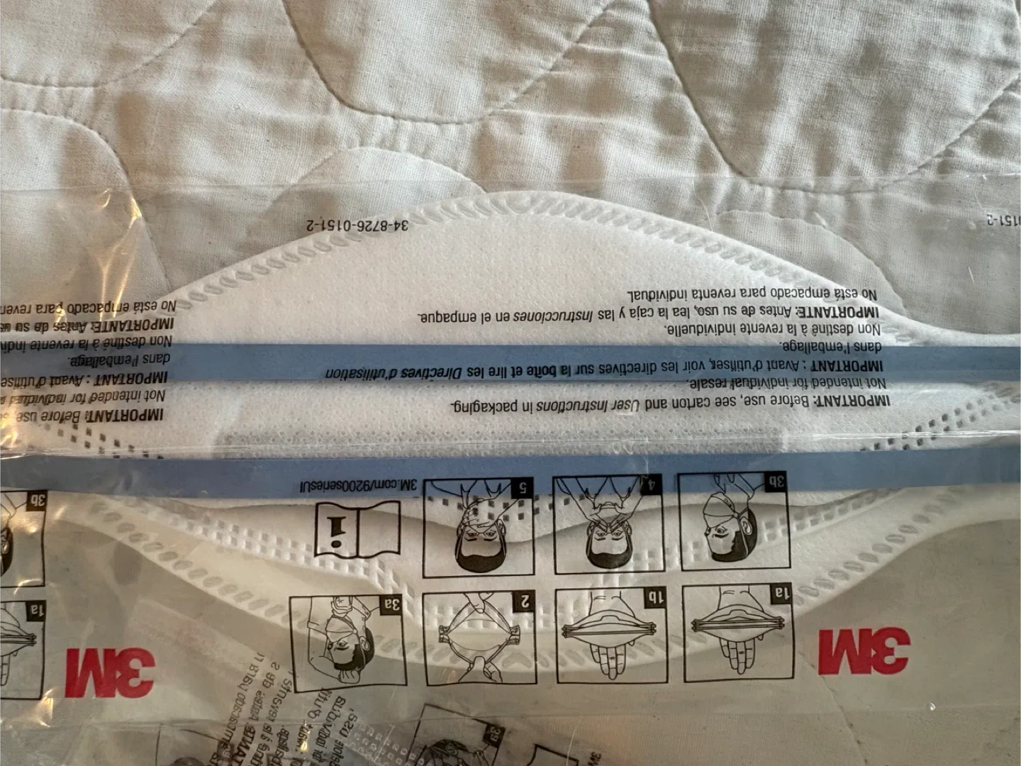 16 pieces - 3M Aura 9205+ N95 Particulate Respirator Masks - New image indicator(2)