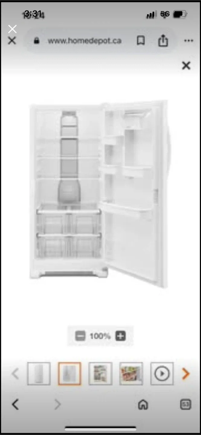 New Whirlpoole 31-inch W 18 cu. ft. Freezerless Refrigerator image indicator(2)