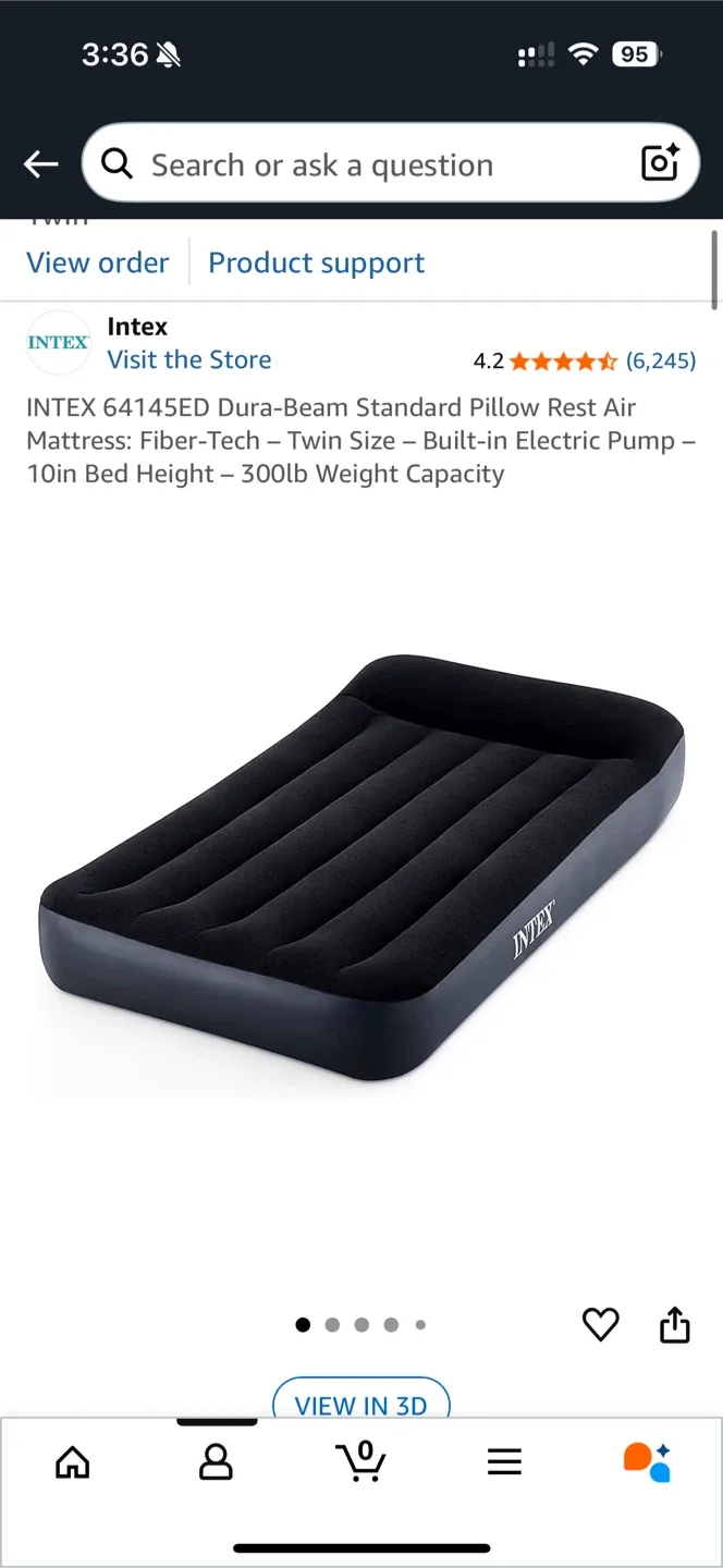Intex Dura-Beam Standard Twin Air Mattress - NEW