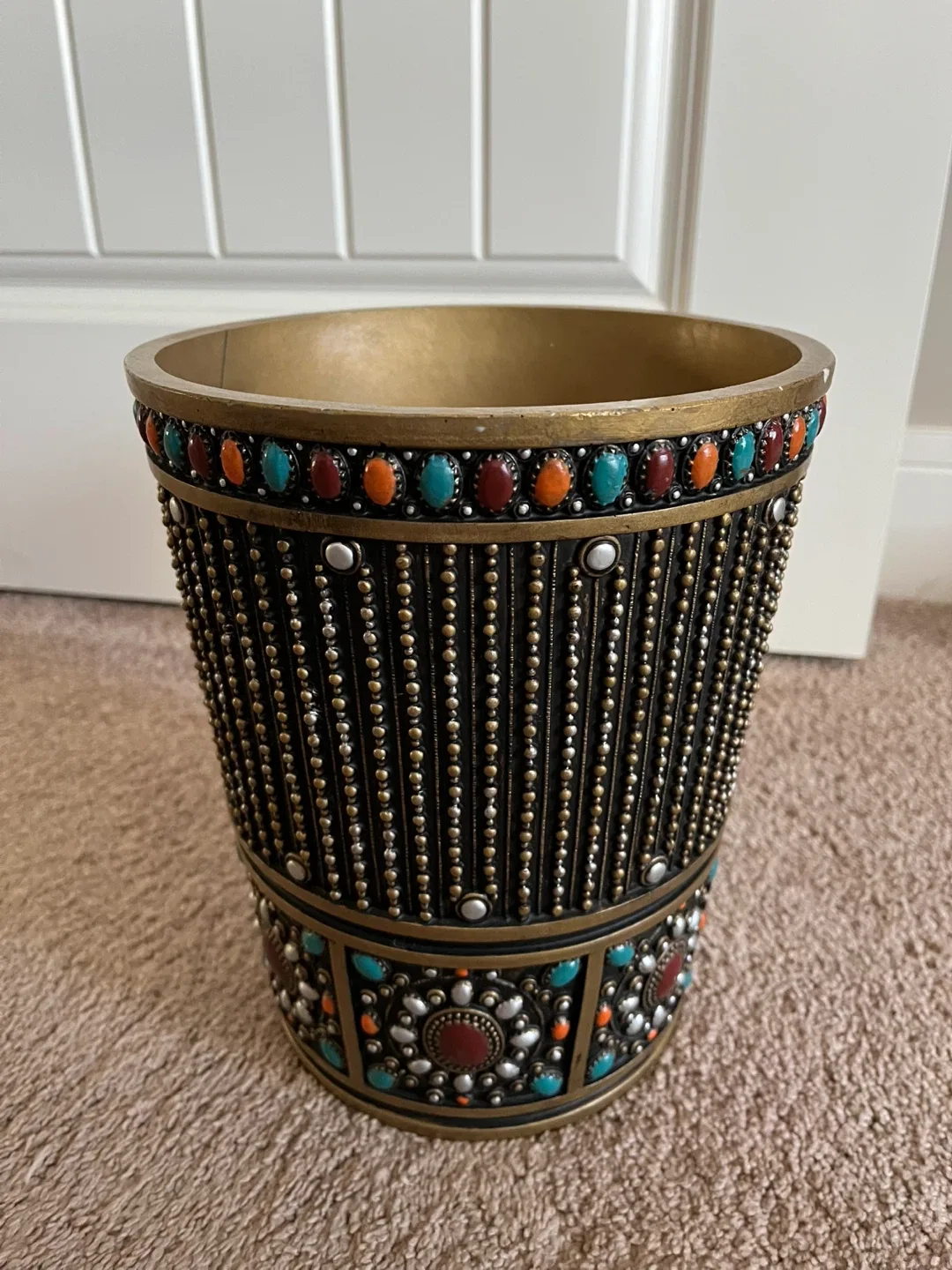 Decorative Beaded Vase