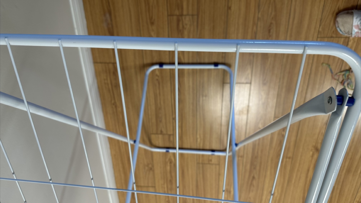 White Folding Clothes Drying Rack - photo 3