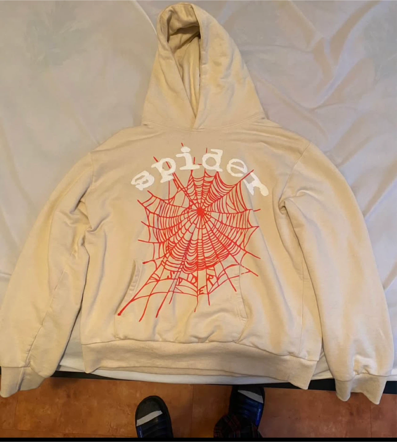 Spider Beige Hoodie and Sweatpants Set