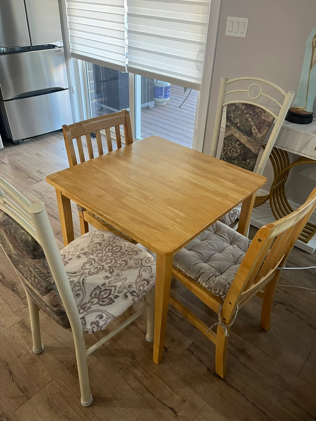 Wooden Dining Table with 4 Chairs - photo 4