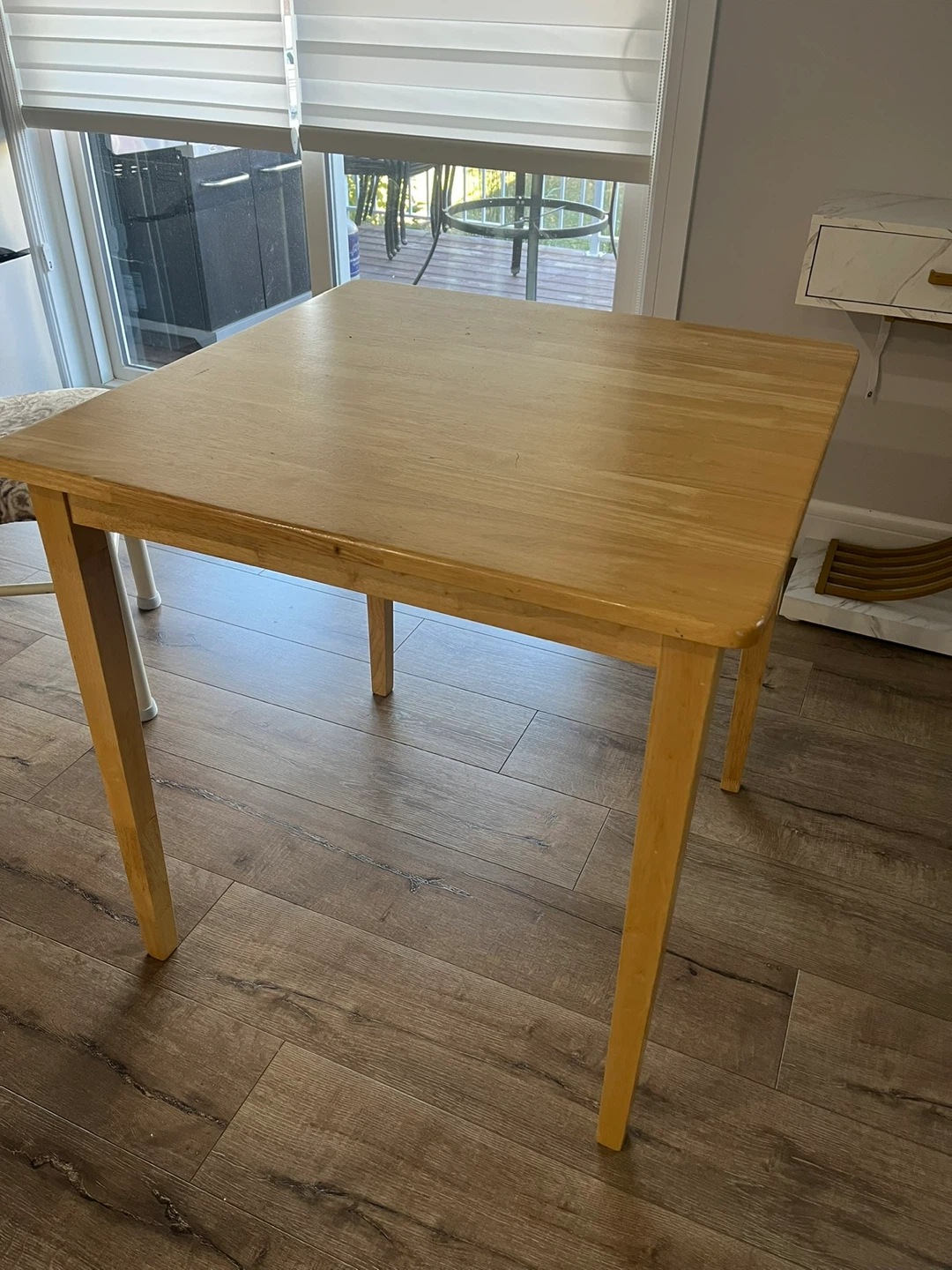 Wooden Dining Table with 4 Chairs