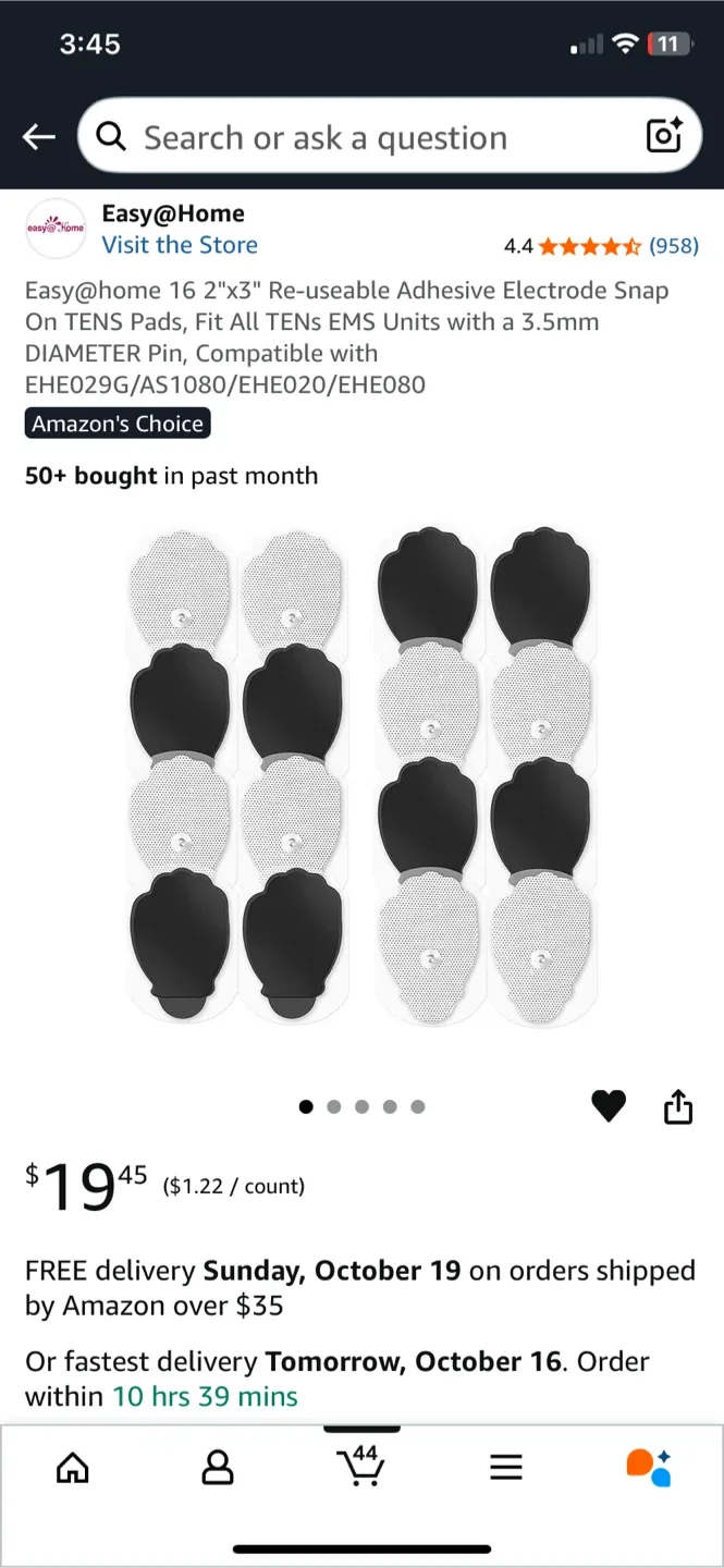 Easy@Home Mini Electronic Pulse Stimulator image indicator(4)