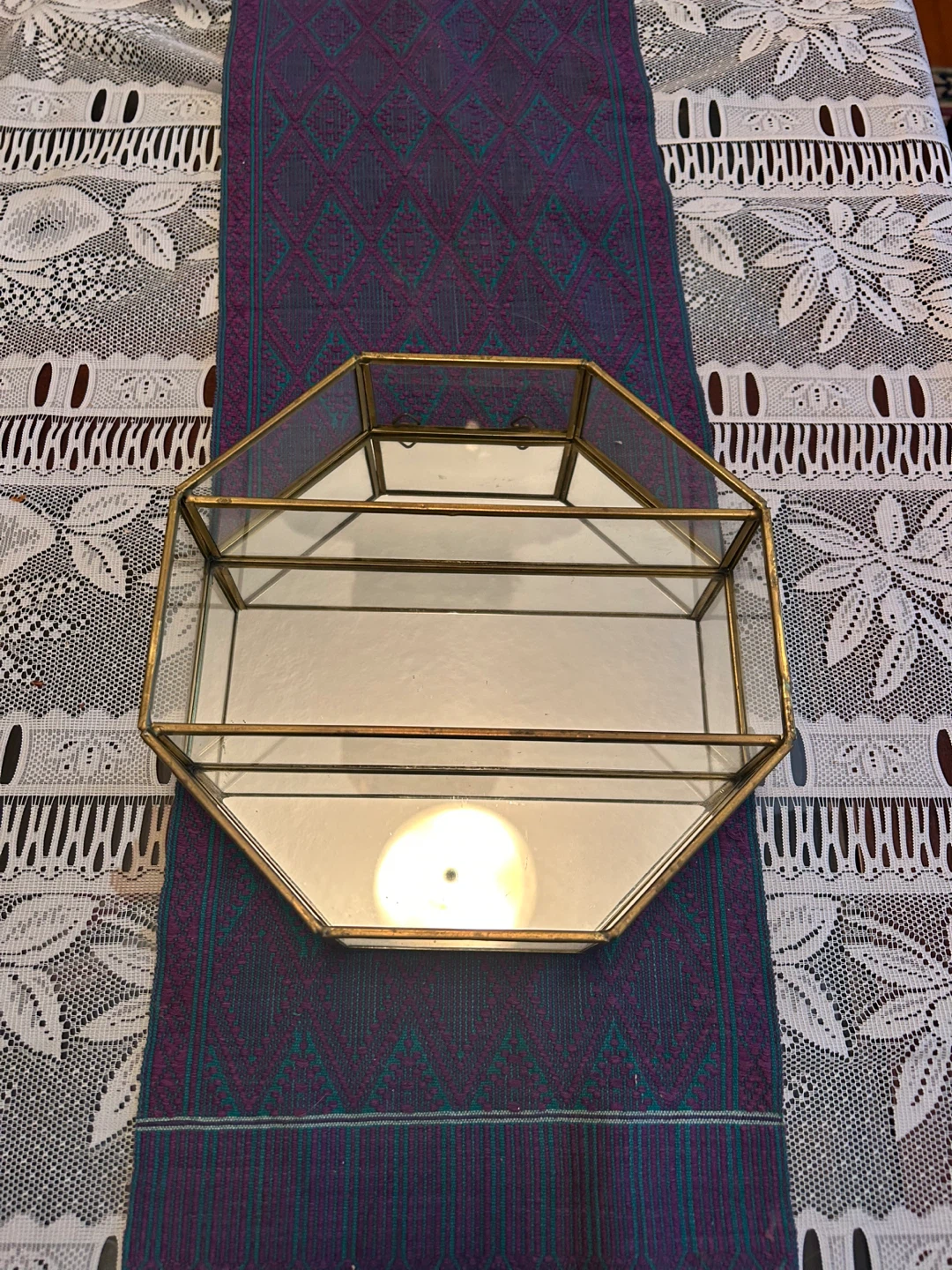 Octagon Mirrored Display Box