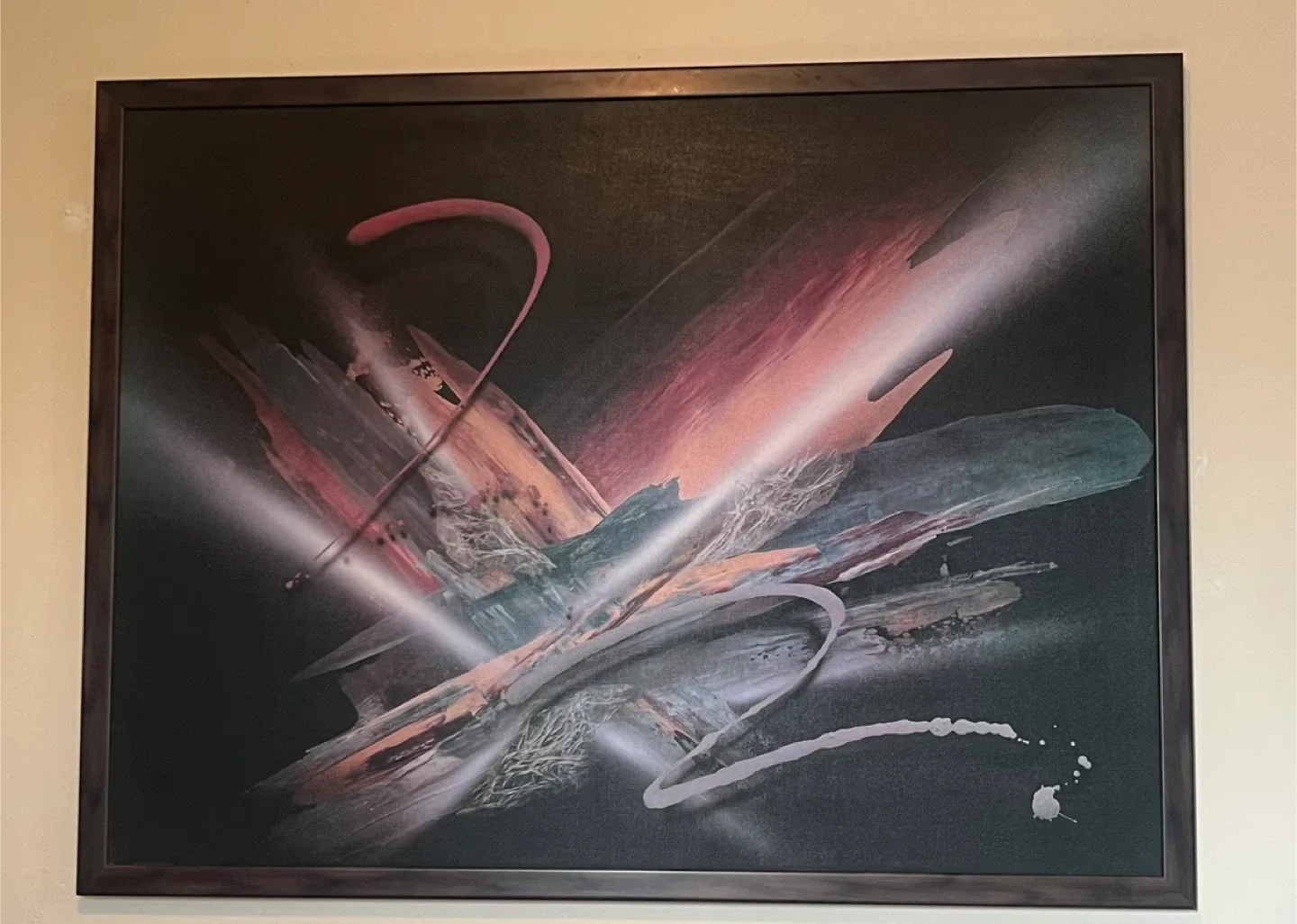 WOODEN FRAMED W49”x H38”“Lumina” by artist Laurie Fields image indicator(2)