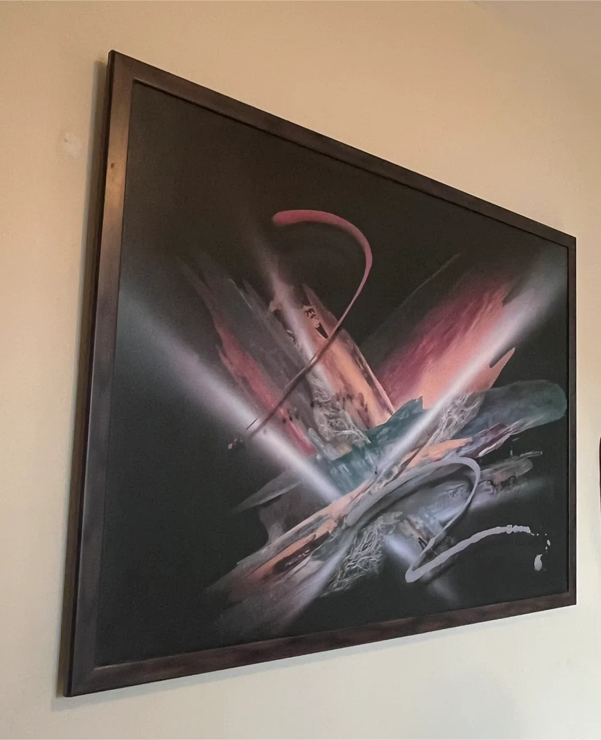 WOODEN FRAMED W49”x H38”“Lumina” by artist Laurie Fields image indicator(4)