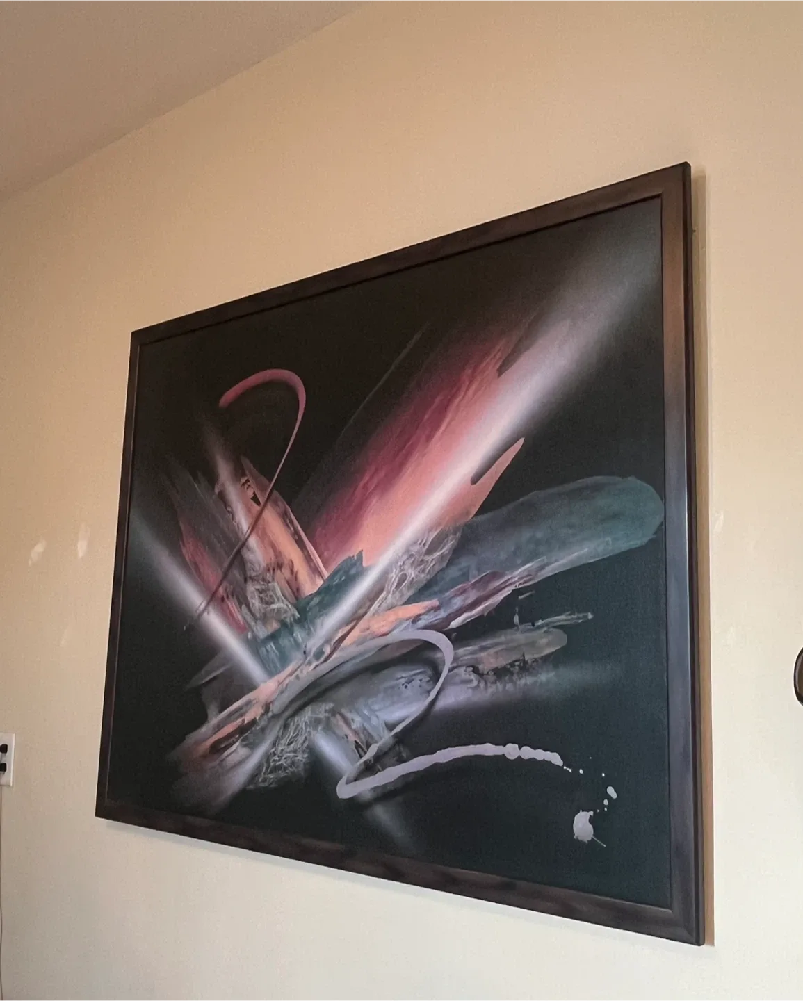 WOODEN FRAMED W49”x H38”“Lumina” by artist Laurie Fields image indicator(3)