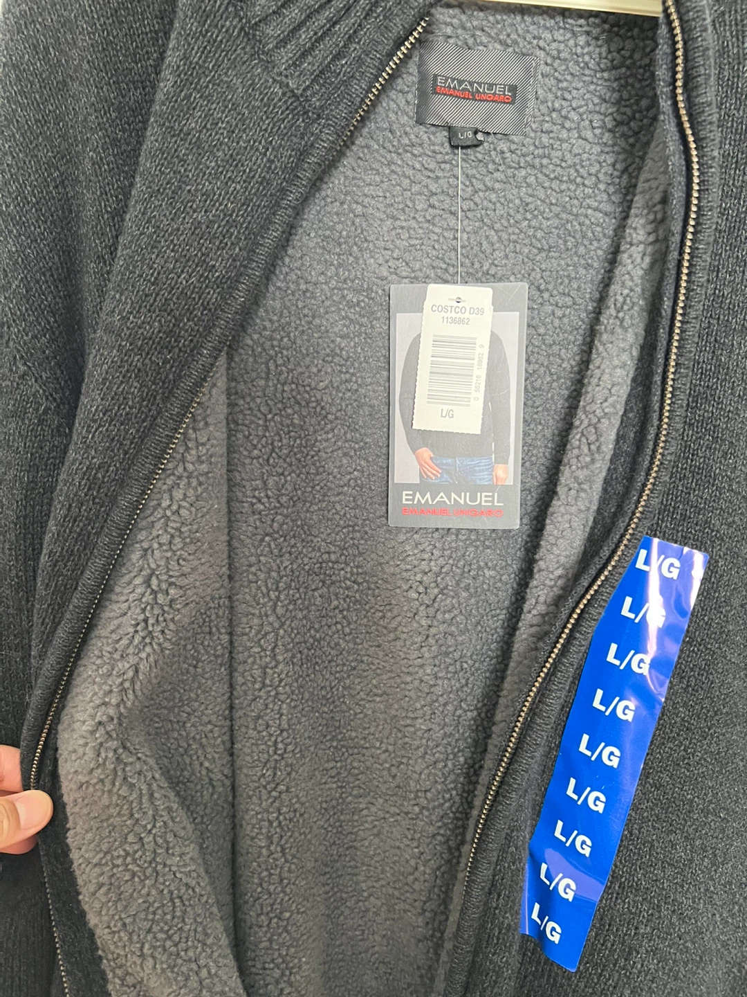 Emanuel Ungaro Gray Cardigan - Size Large - photo 5