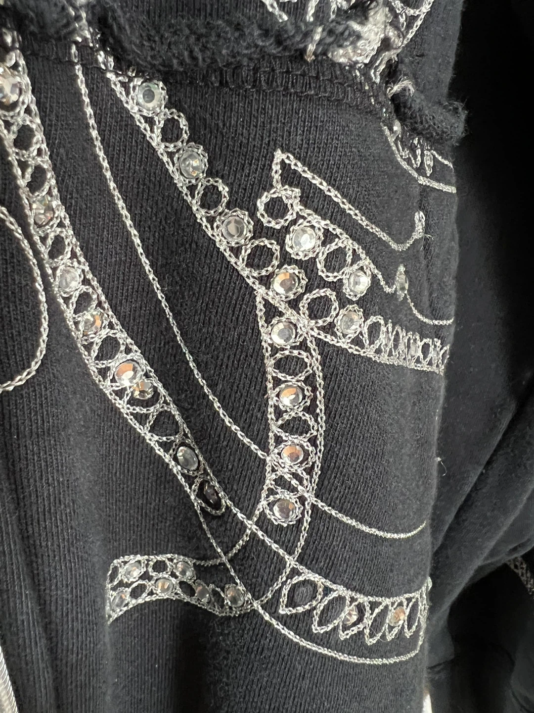 Artful Dodger Black Embellished Hoodie - photo 3