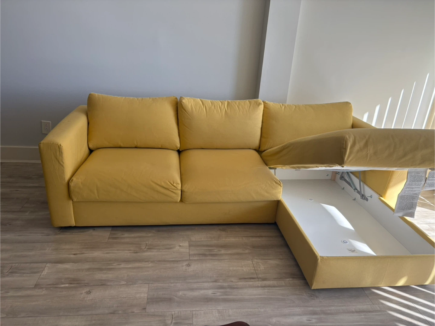 IKEA Vimle Yellow Sectional Sofa - photo 2