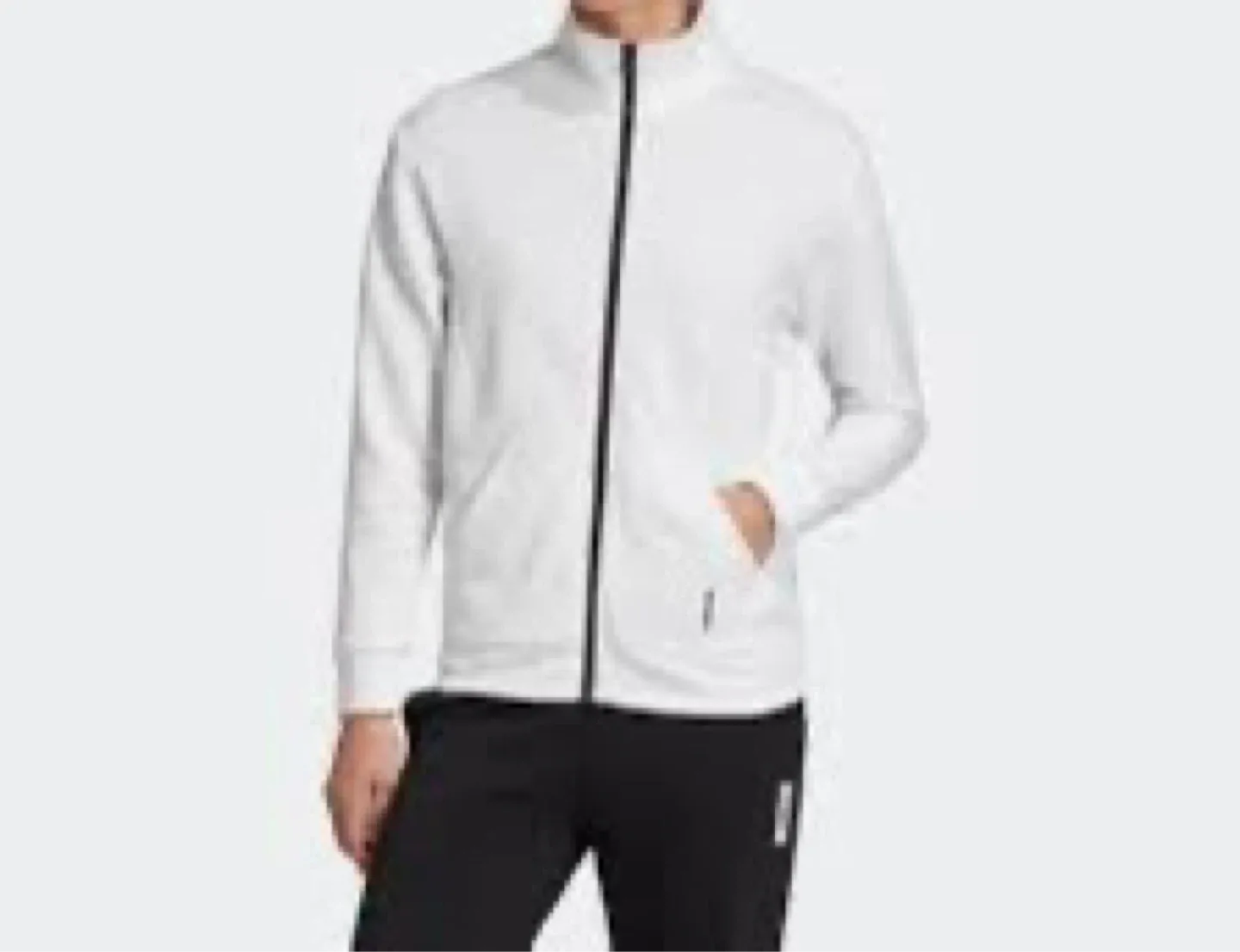 Adidas White Full-Zip Jacket image indicator(3)