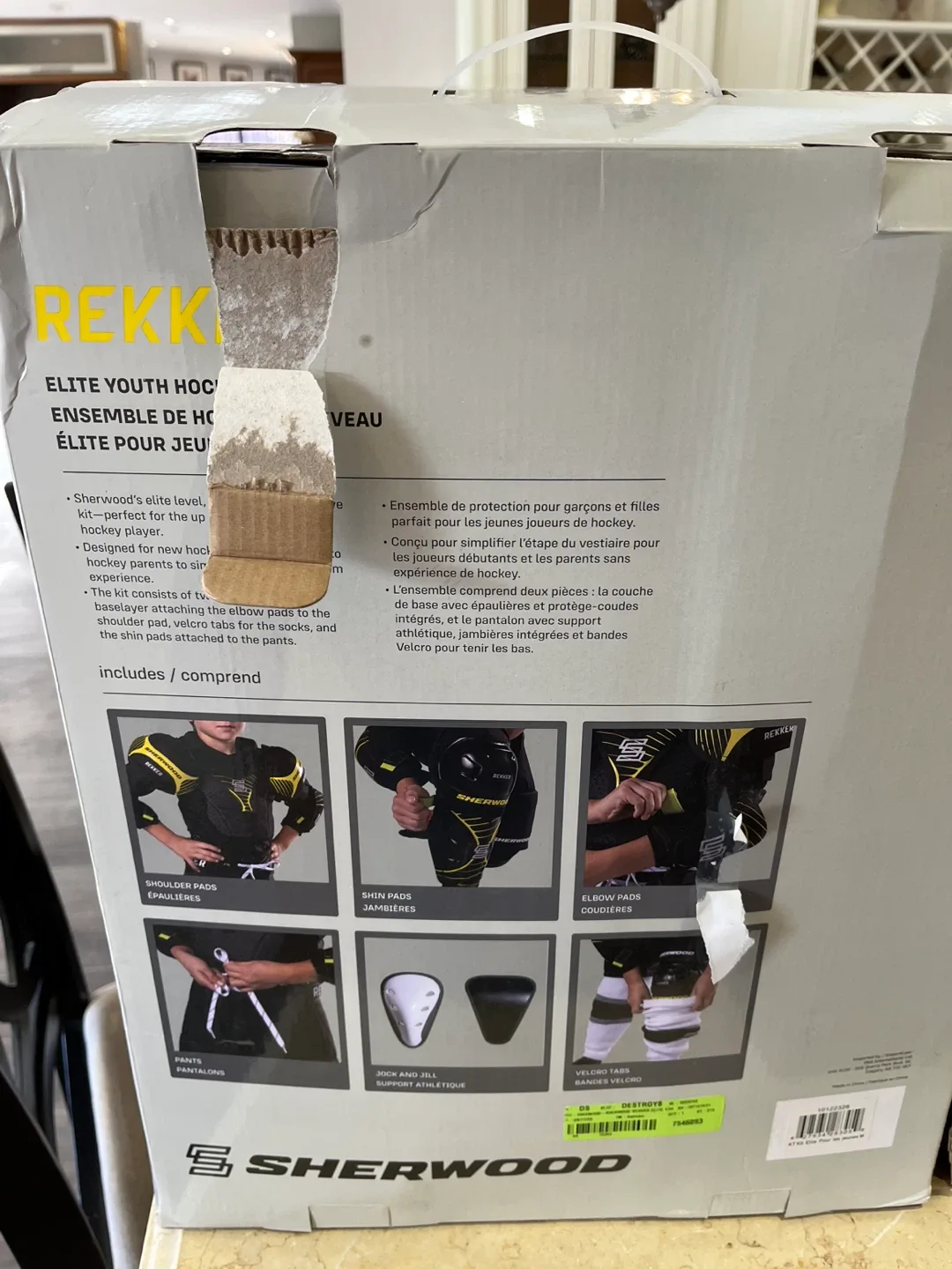 Sherwood Rekker Youth Hockey Kit - Size M image indicator(3)