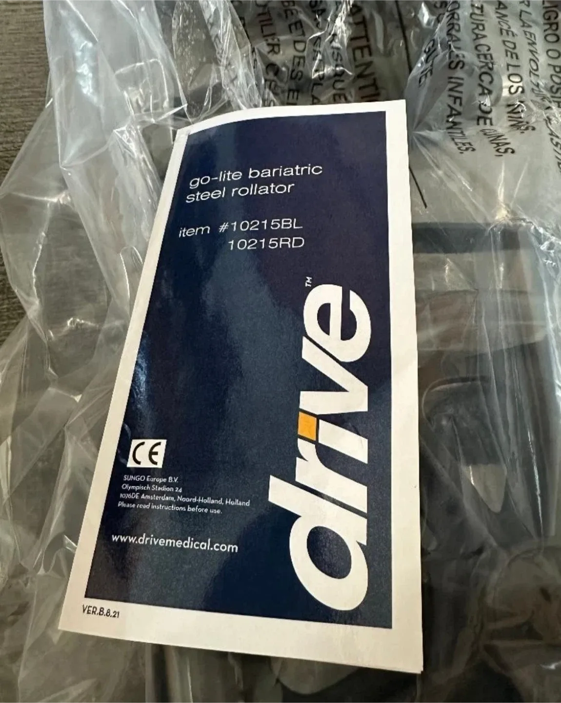 NEW Drive Medical Bariatric Foldable Rollator Walker image indicator(3)