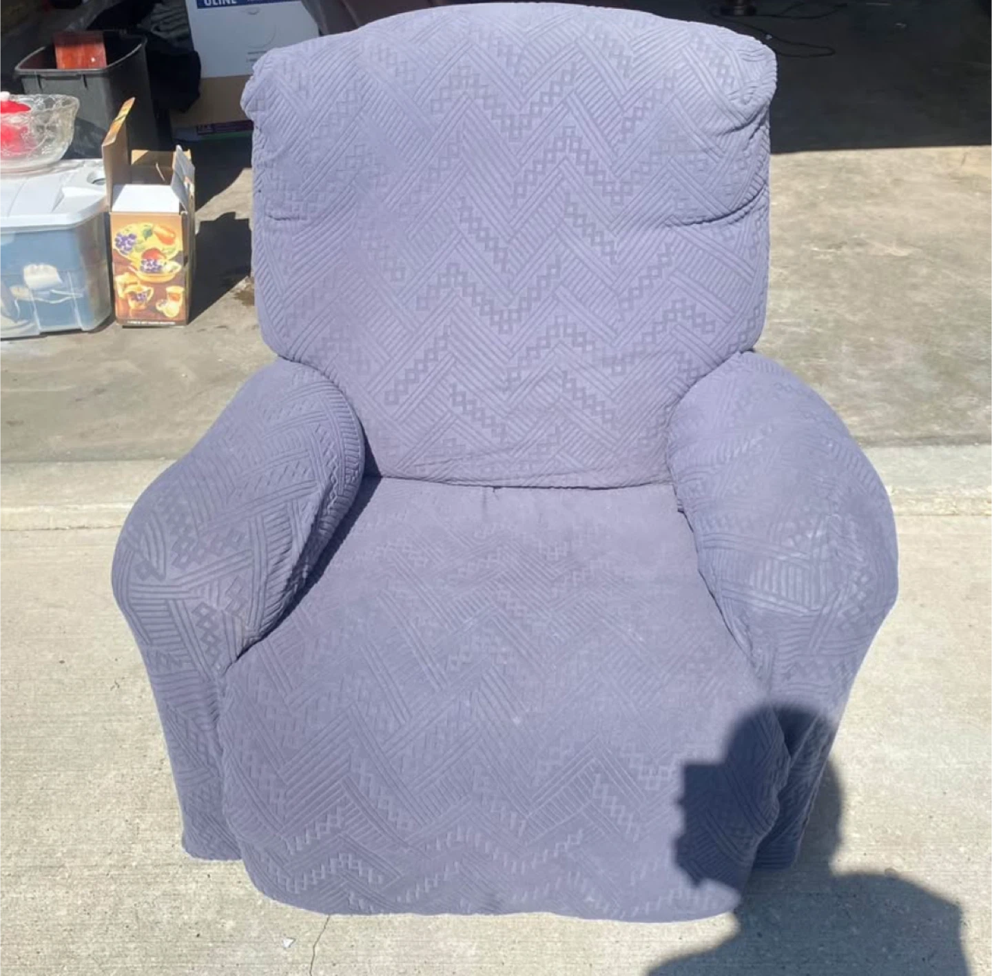 Comfortable Blue Armchair