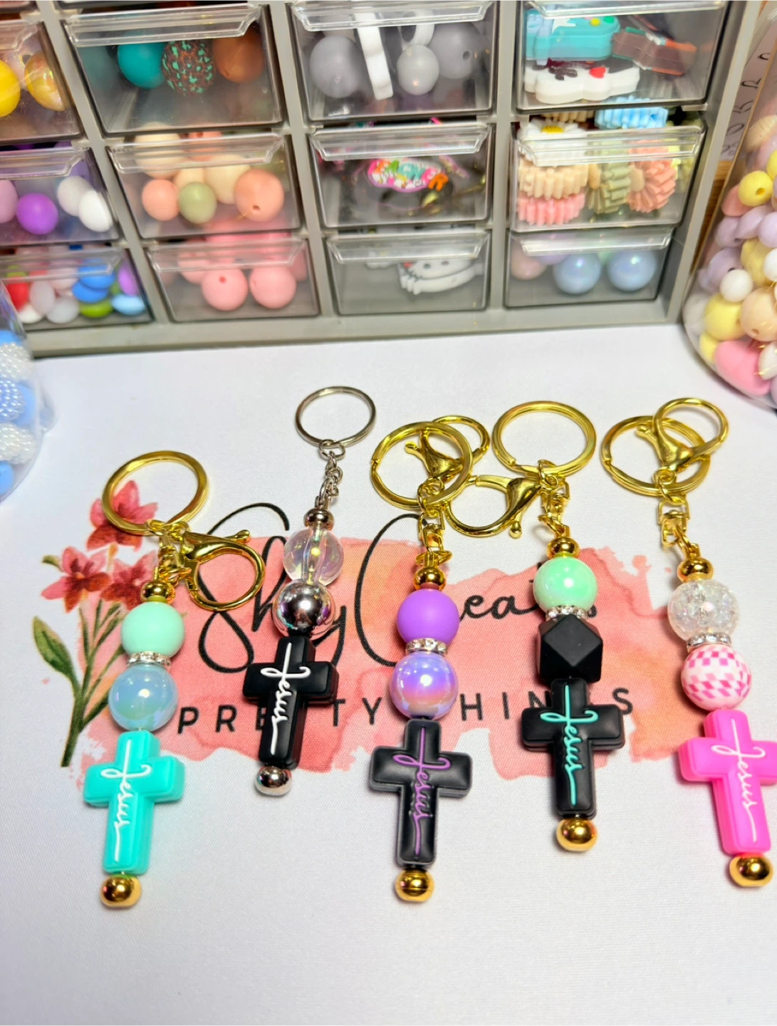 Handmade Cross Keychains