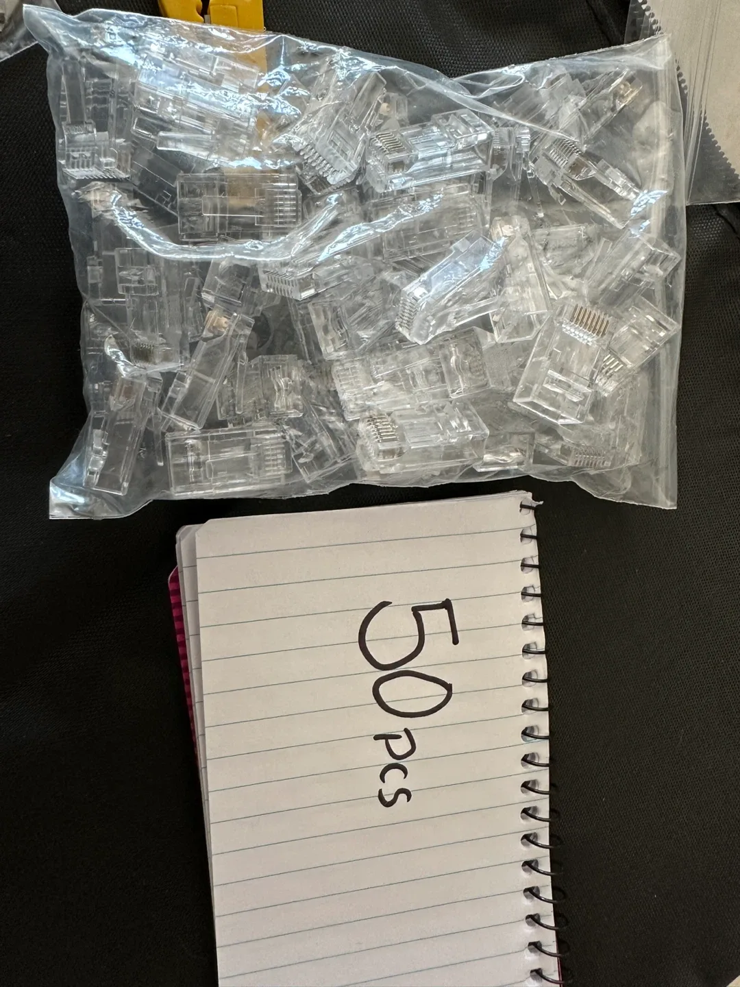 Network Cable Tester Kit with Crimper & Connectors image indicator(9)