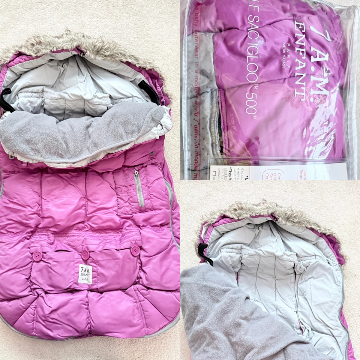 7 A.M. Enfant Le Sac Igloo 500 Stroller Cover (6-18 Months) - photo 3