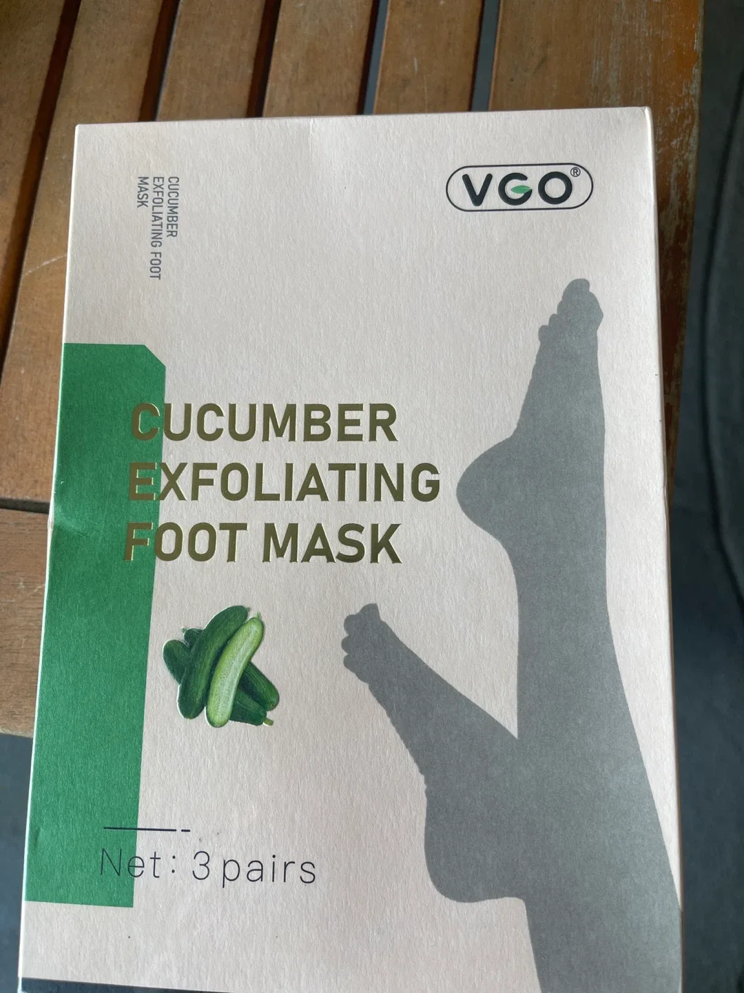 VGO Cucumber Exfoliating Foot Mask - 3 Pairs thumbnail