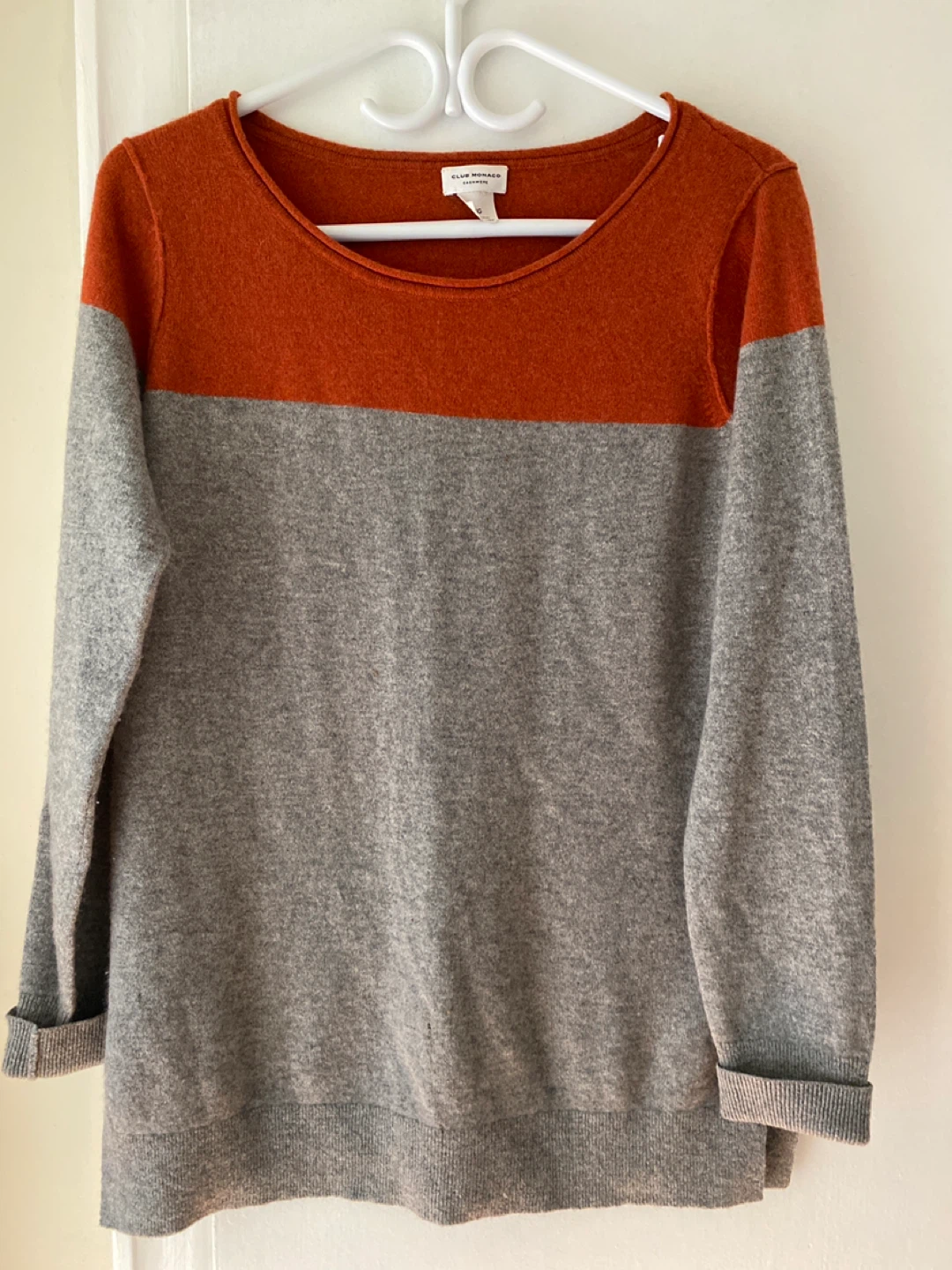 Club Monaco Colour Block Sweater - Size Small