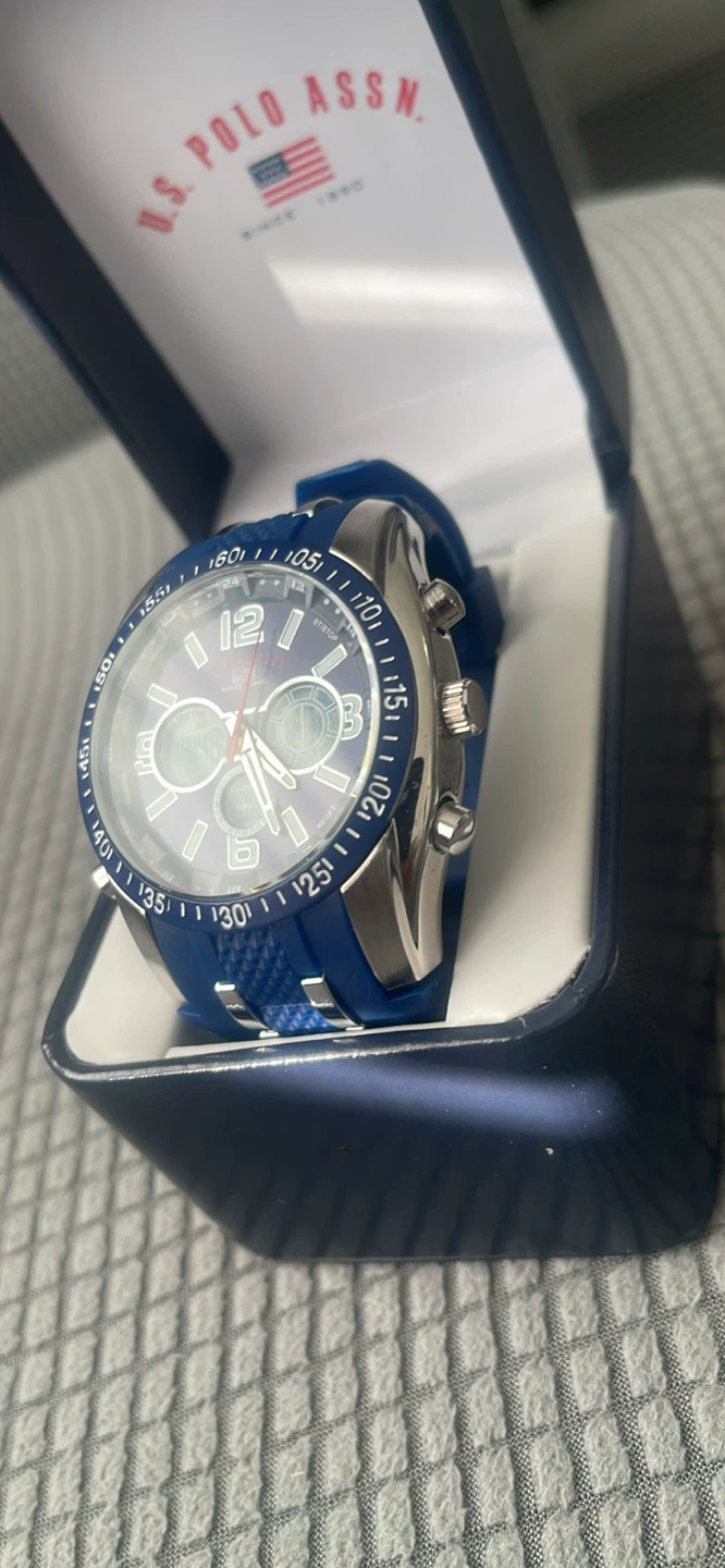 U.S. Polo Assn. Blue Watch with Box - photo 2