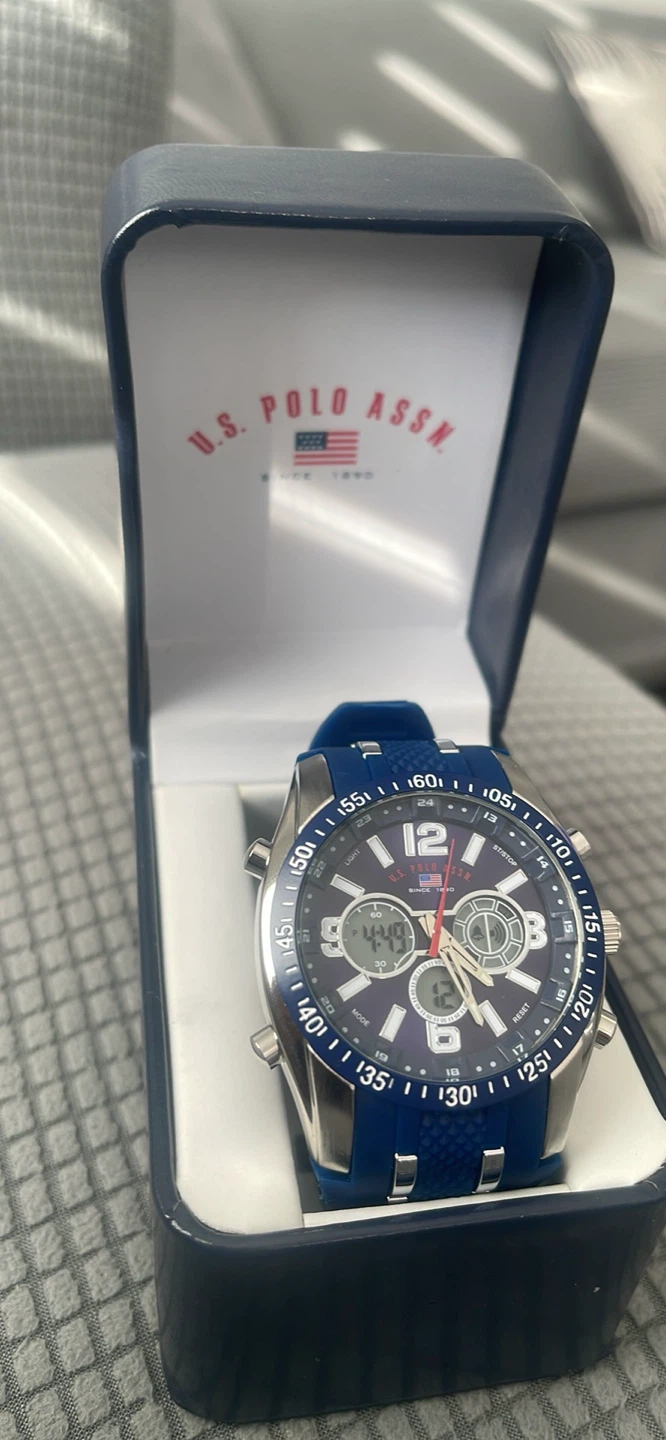 U.S. Polo Assn. Blue Watch with Box - photo 4