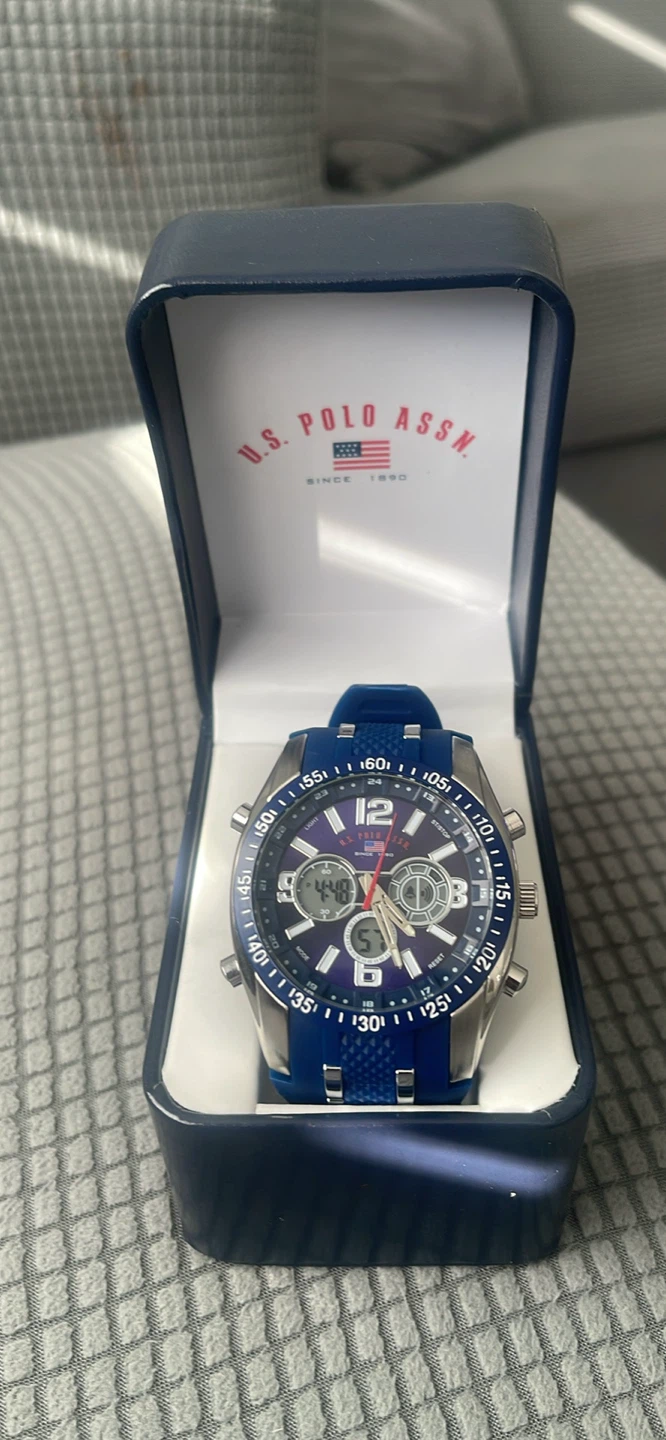 U.S. Polo Assn. Blue Watch with Box