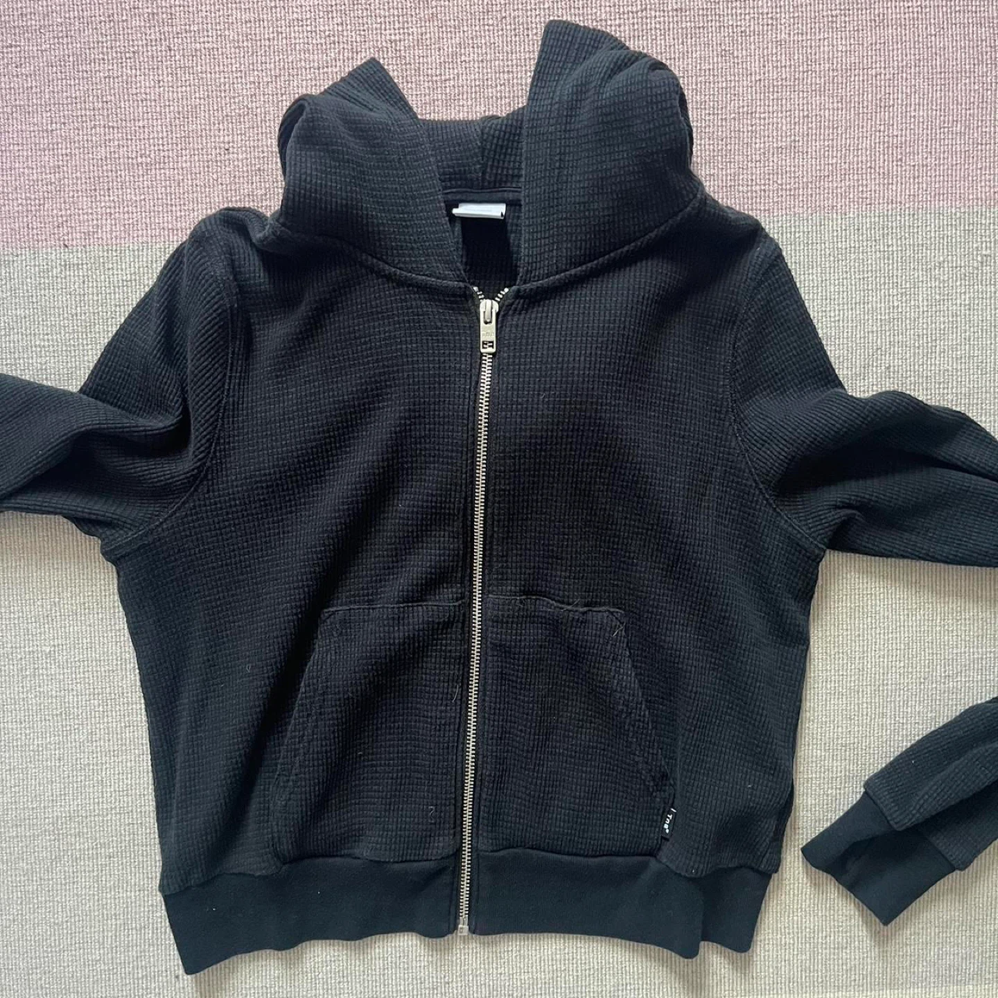 Tna Black Zip-Up Hoodie - Size M