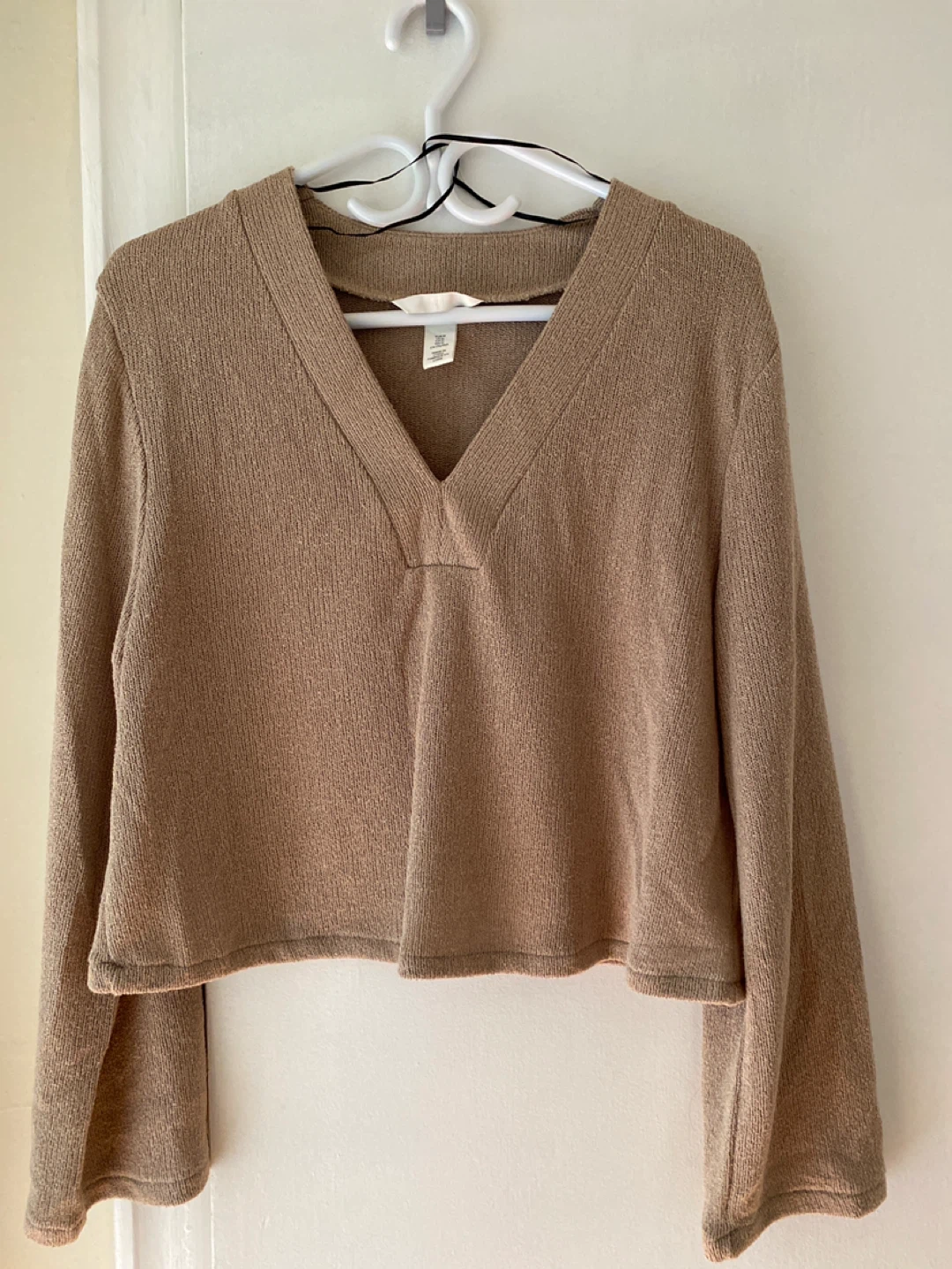 H&M Brown Long Sleeve Top