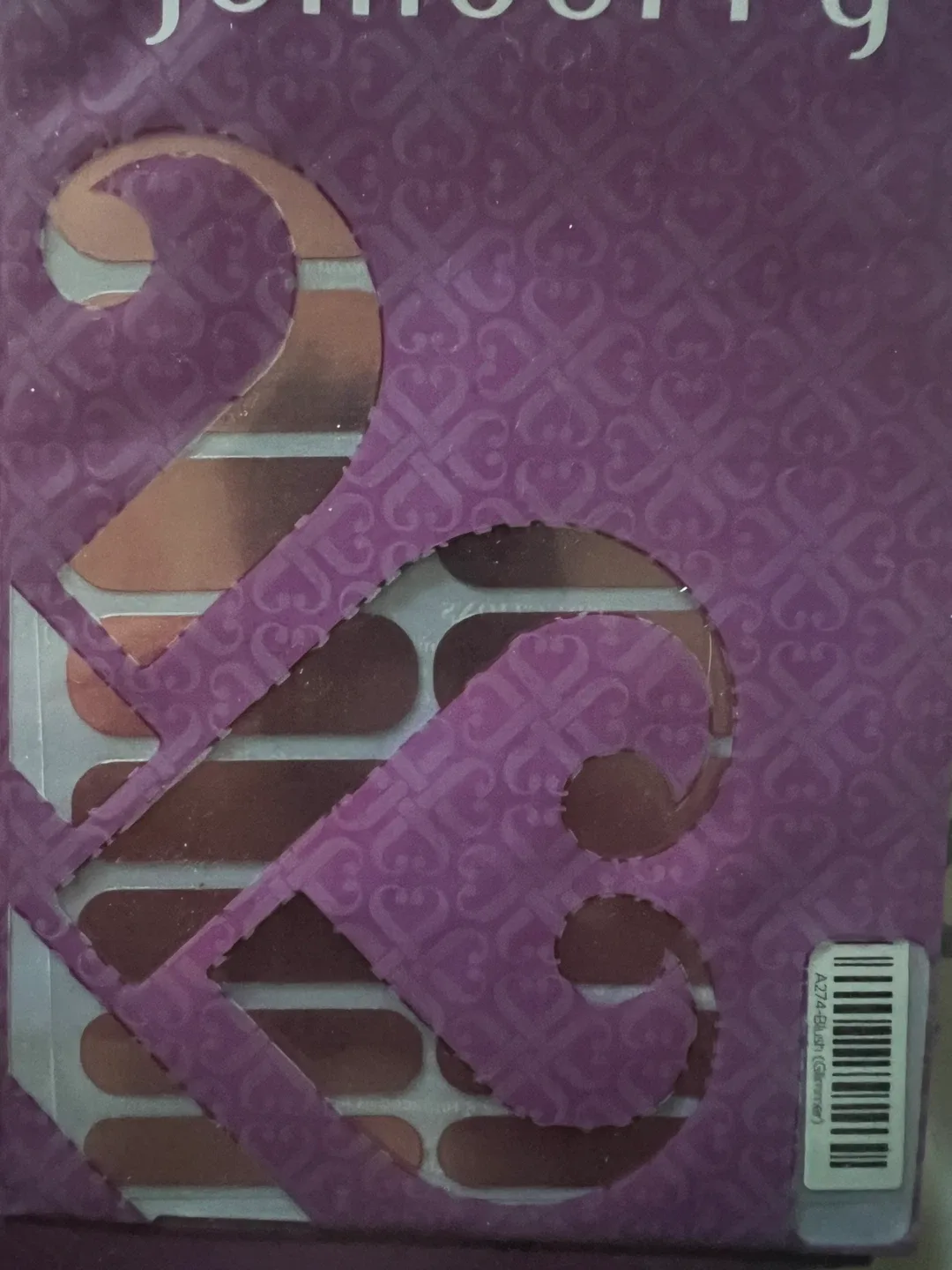 *New* Jamberry Nails - Blush Glimmer Nail Wraps🥕 image indicator(3)