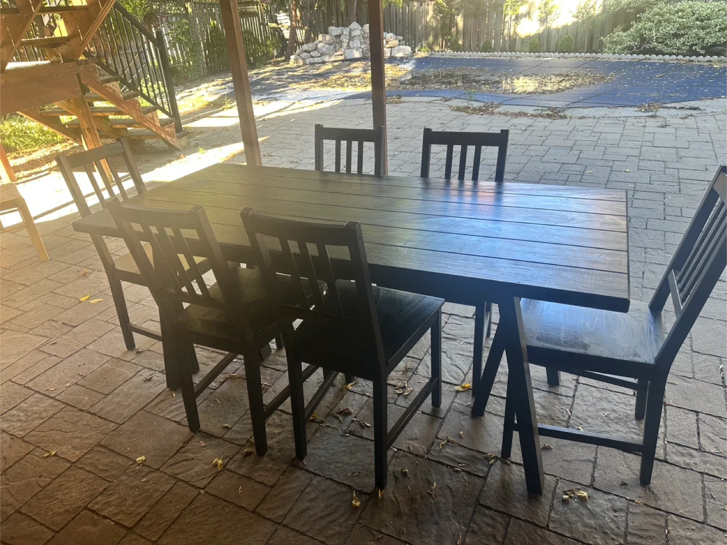 Dining Table with 6 Chairs - Black image indicator(6)