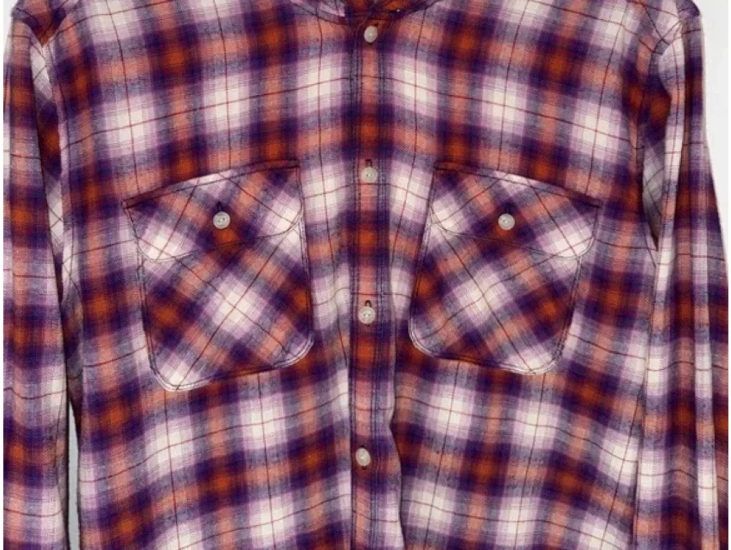 TNA Plaid Flannel Hoodie - Size S image indicator(2)