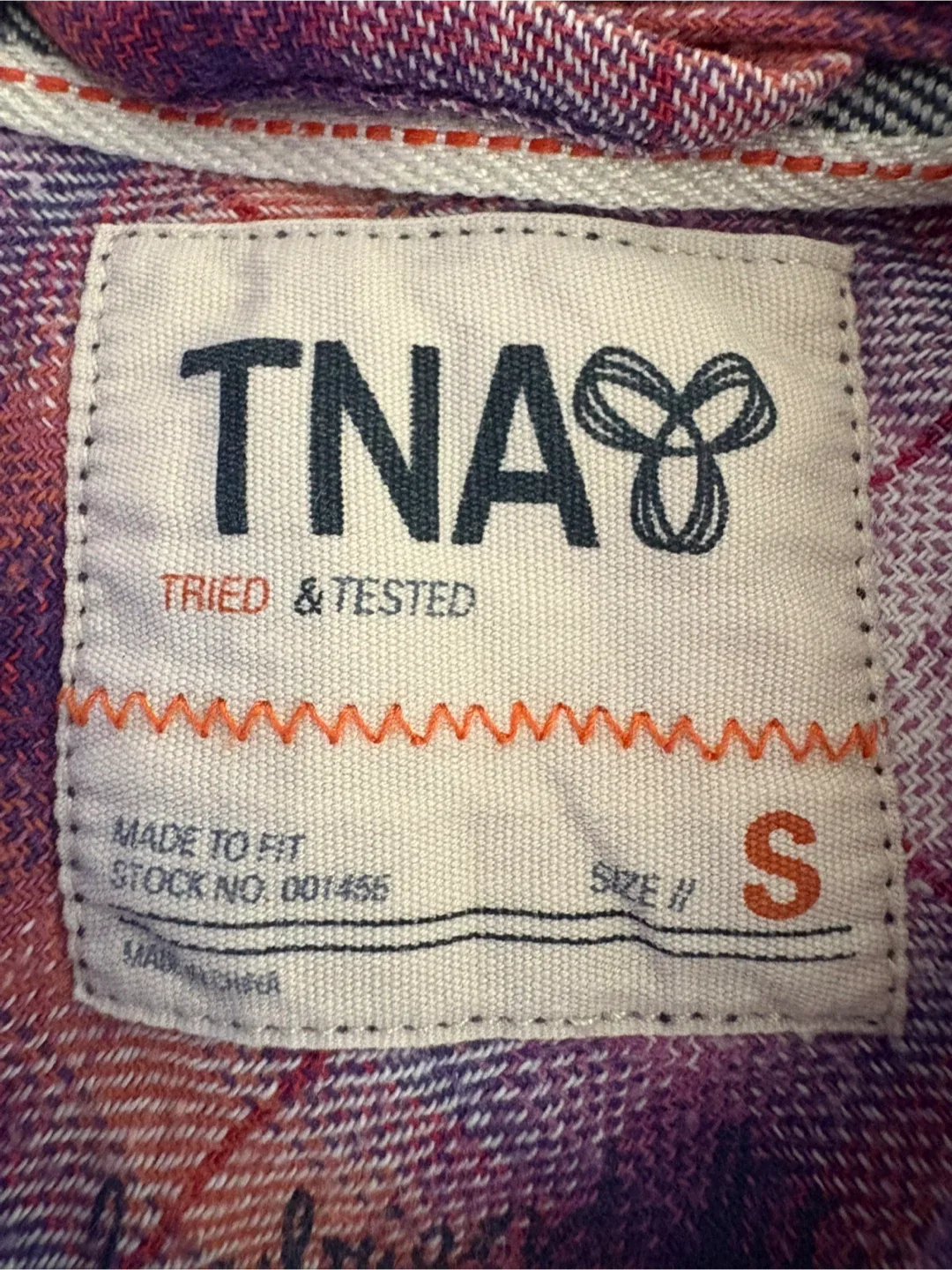 TNA Plaid Flannel Hoodie - Size S image indicator(8)