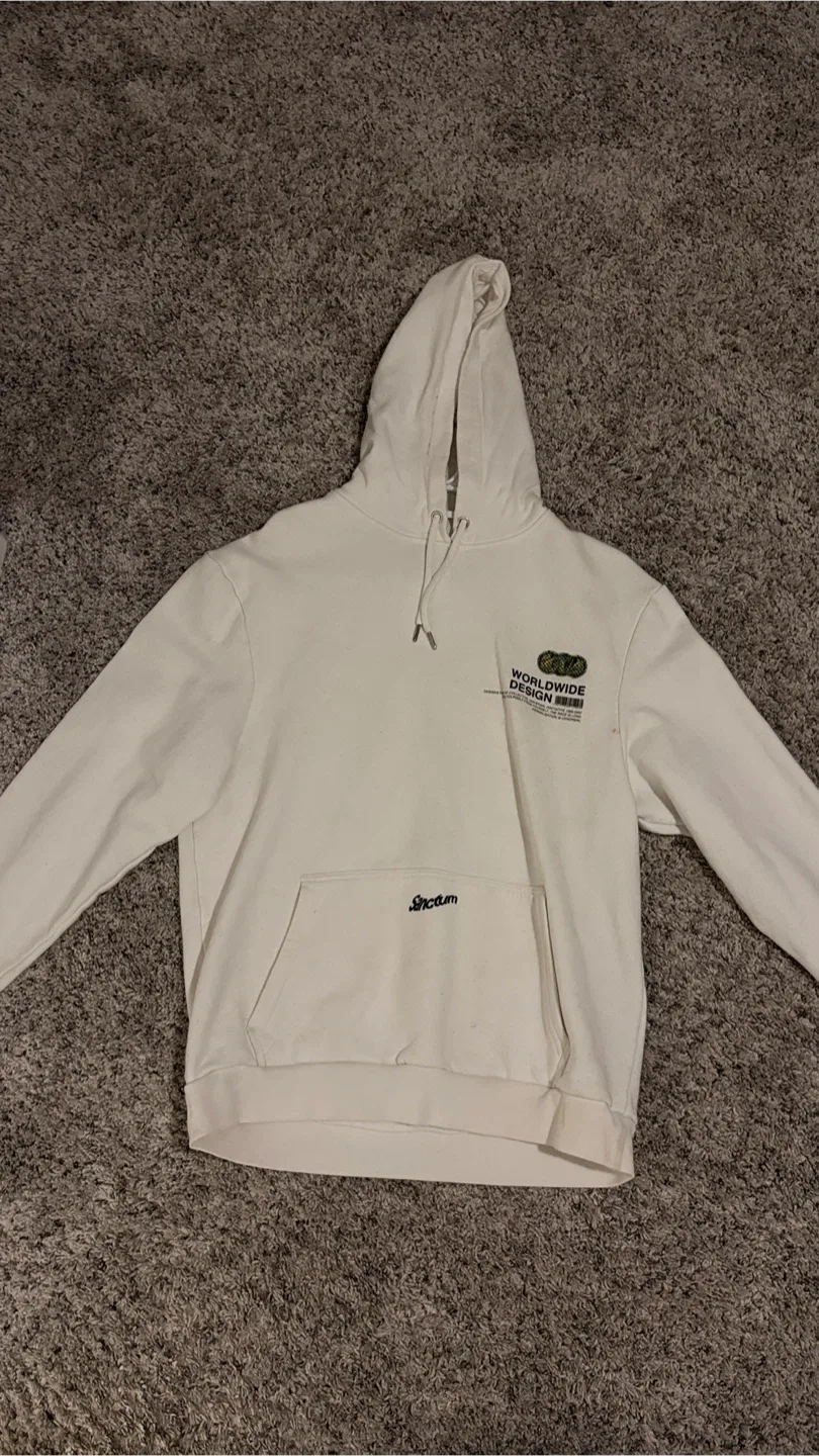 River Island White Sanctum Hoodie - Size S thumbnail